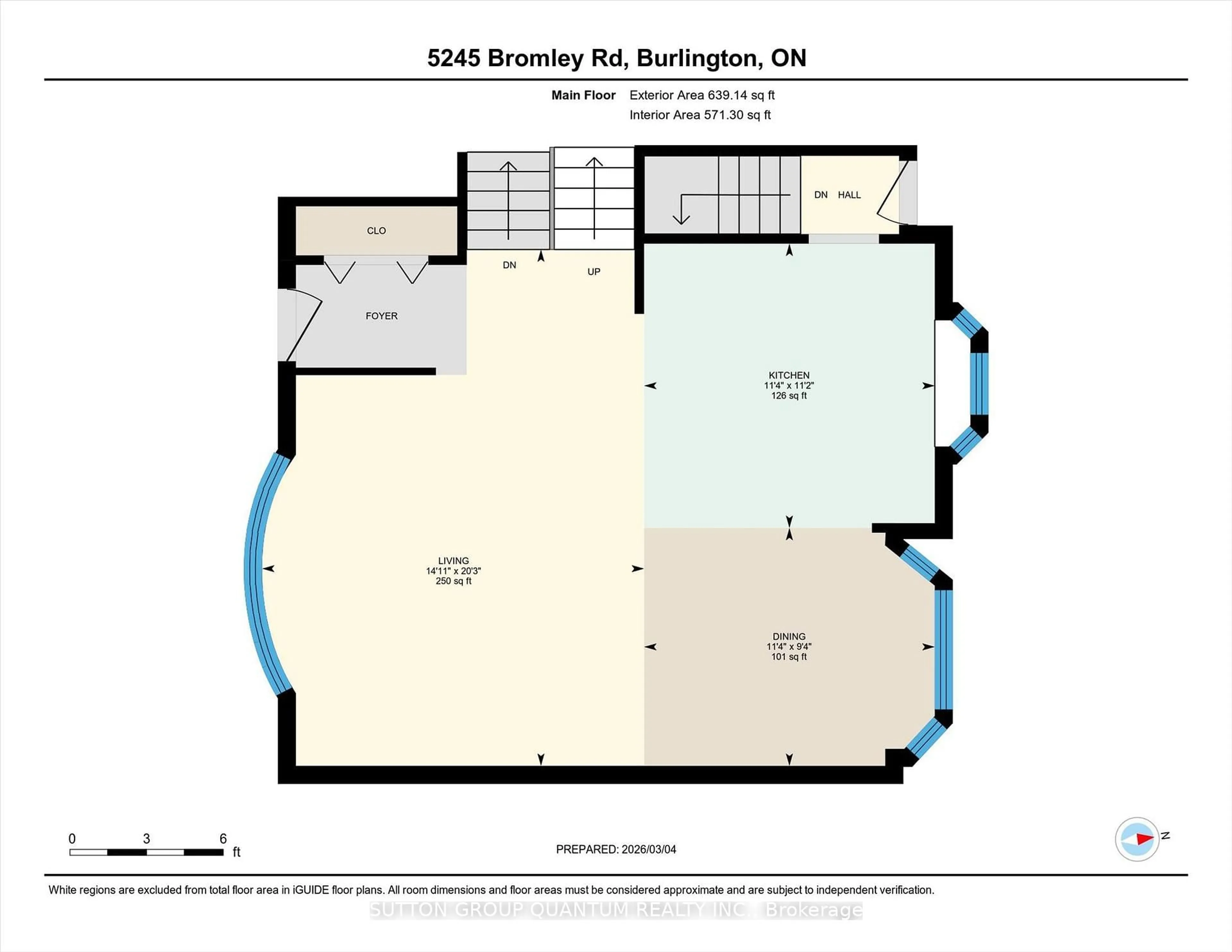 Floor plan for 5245 Bromley Rd, Burlington Ontario L7L 3G1