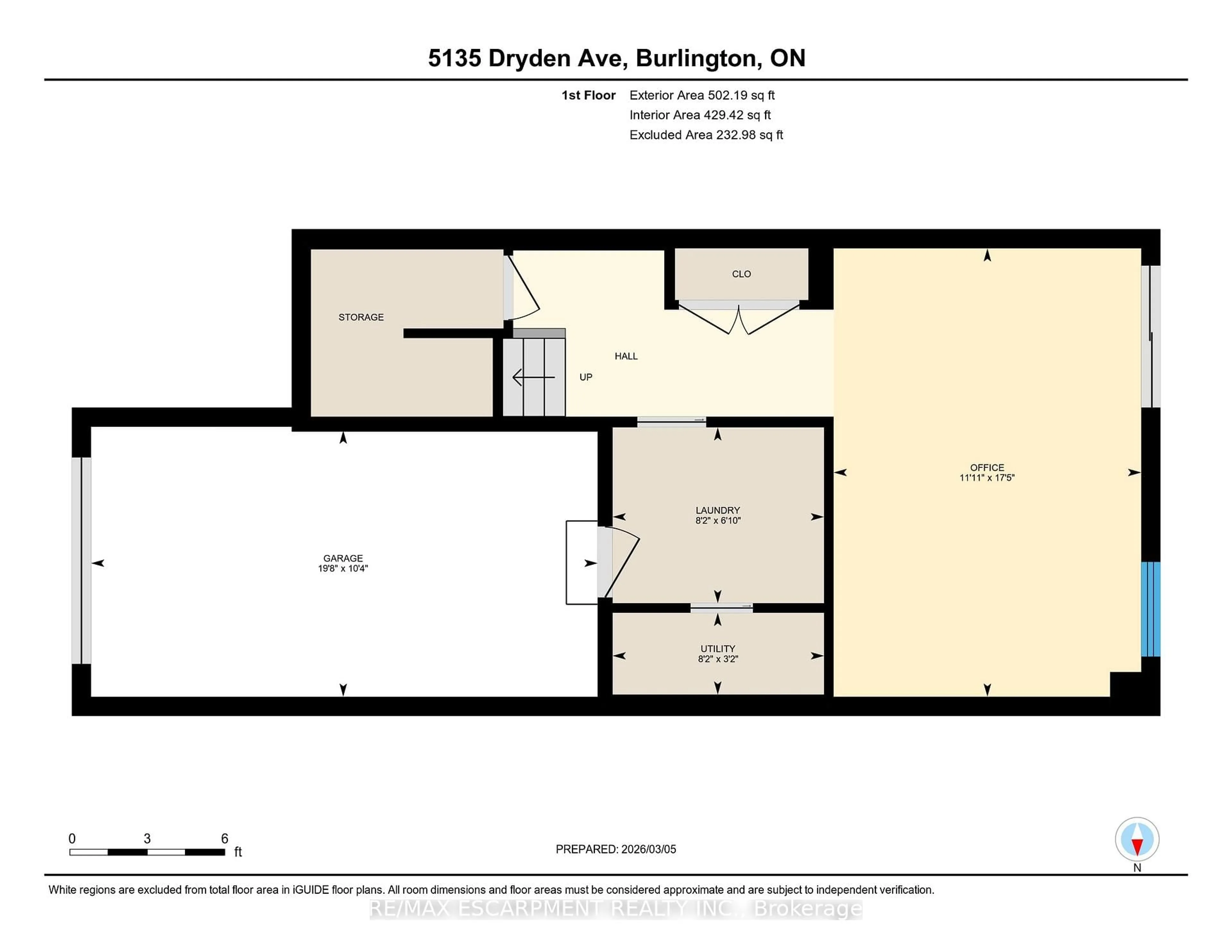 Floor plan for 5135 Dryden Ave, Burlington Ontario L7L 6L3