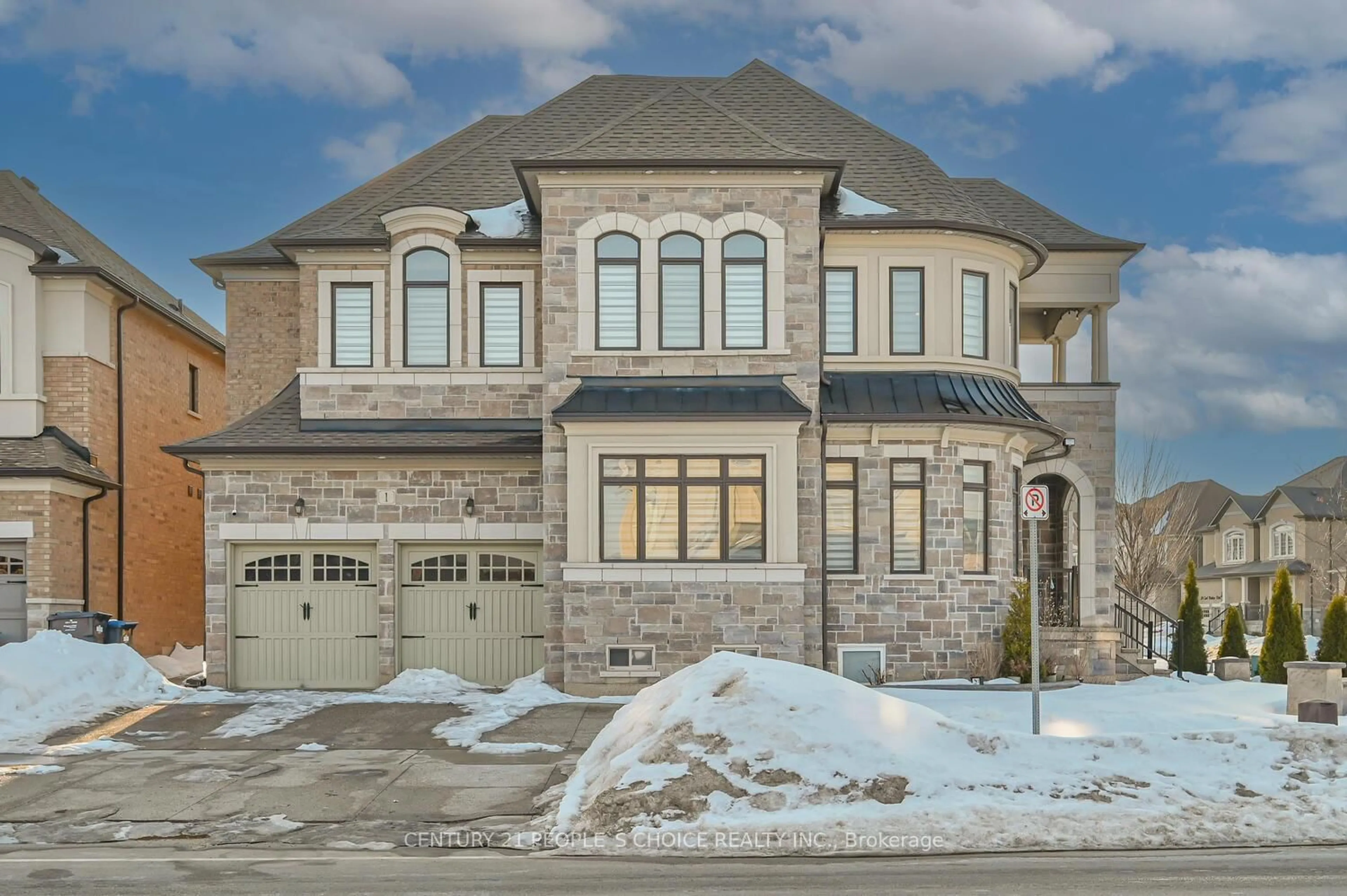 Home with brick exterior material, street for 1 Carl Finlay Dr, Brampton Ontario L6P 4E2