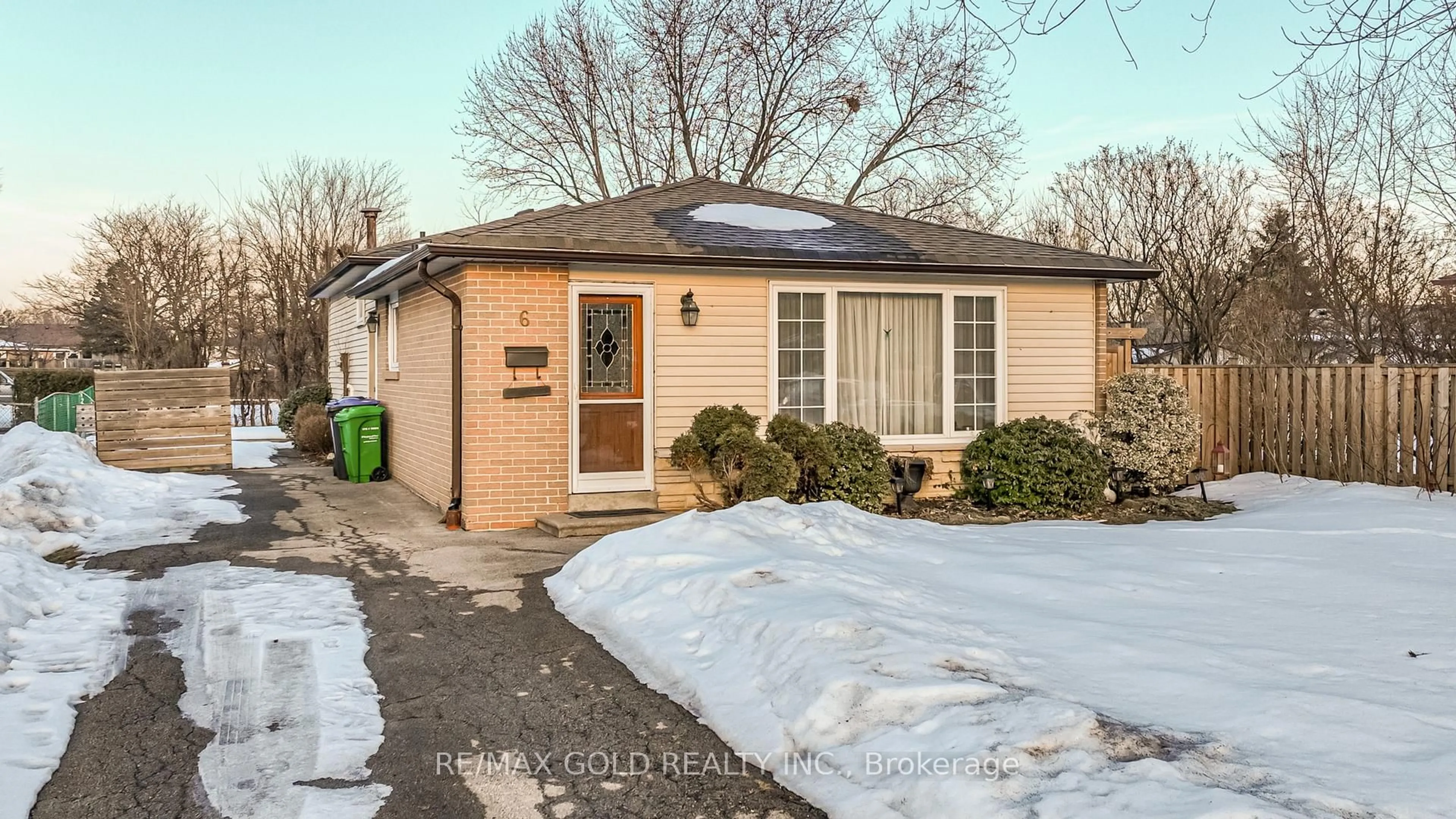 Home with brick exterior material, street for 6 Eldon Crt, Brampton Ontario L6T 2B9