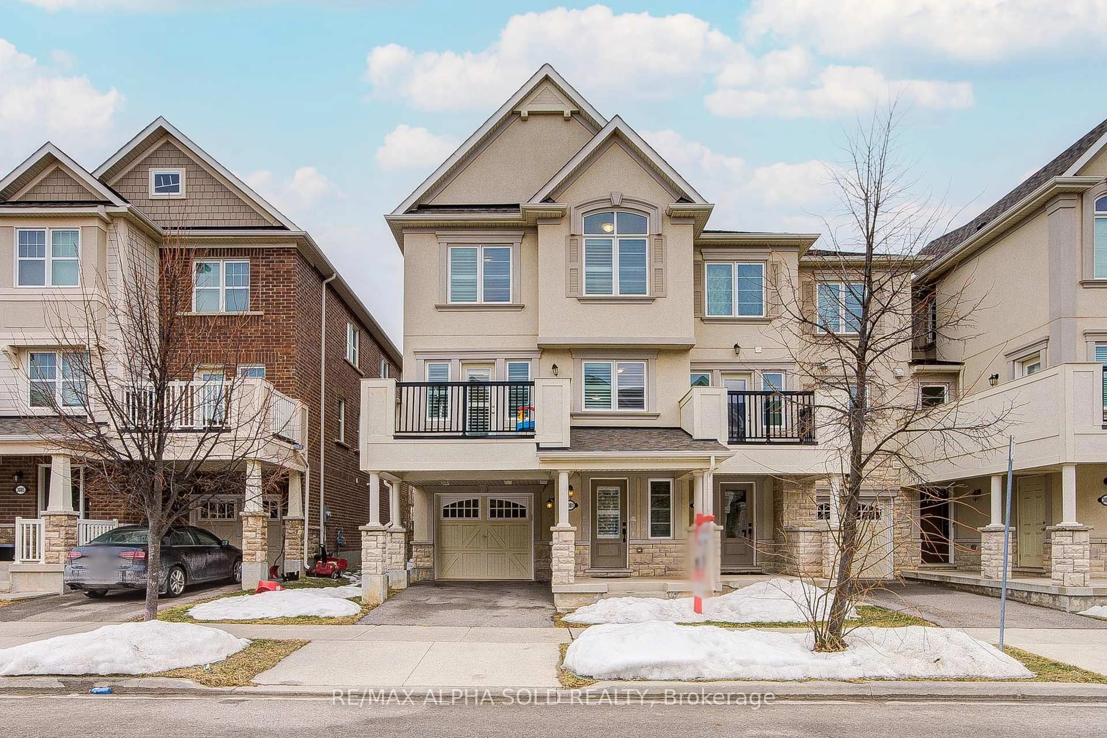 Home with brick exterior material, street for 3081 Harbell Gate, Oakville Ontario L6M 0Y9