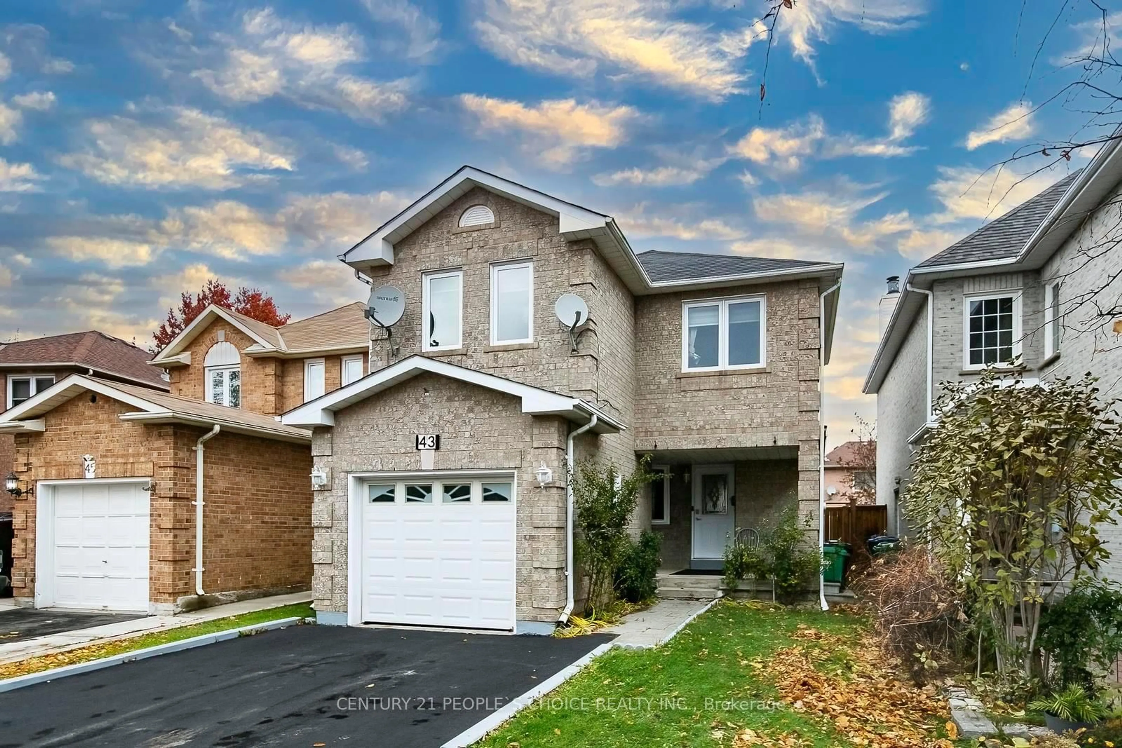 Home with brick exterior material, street for 43 Letty Ave, Brampton Ontario L6Y 4T3