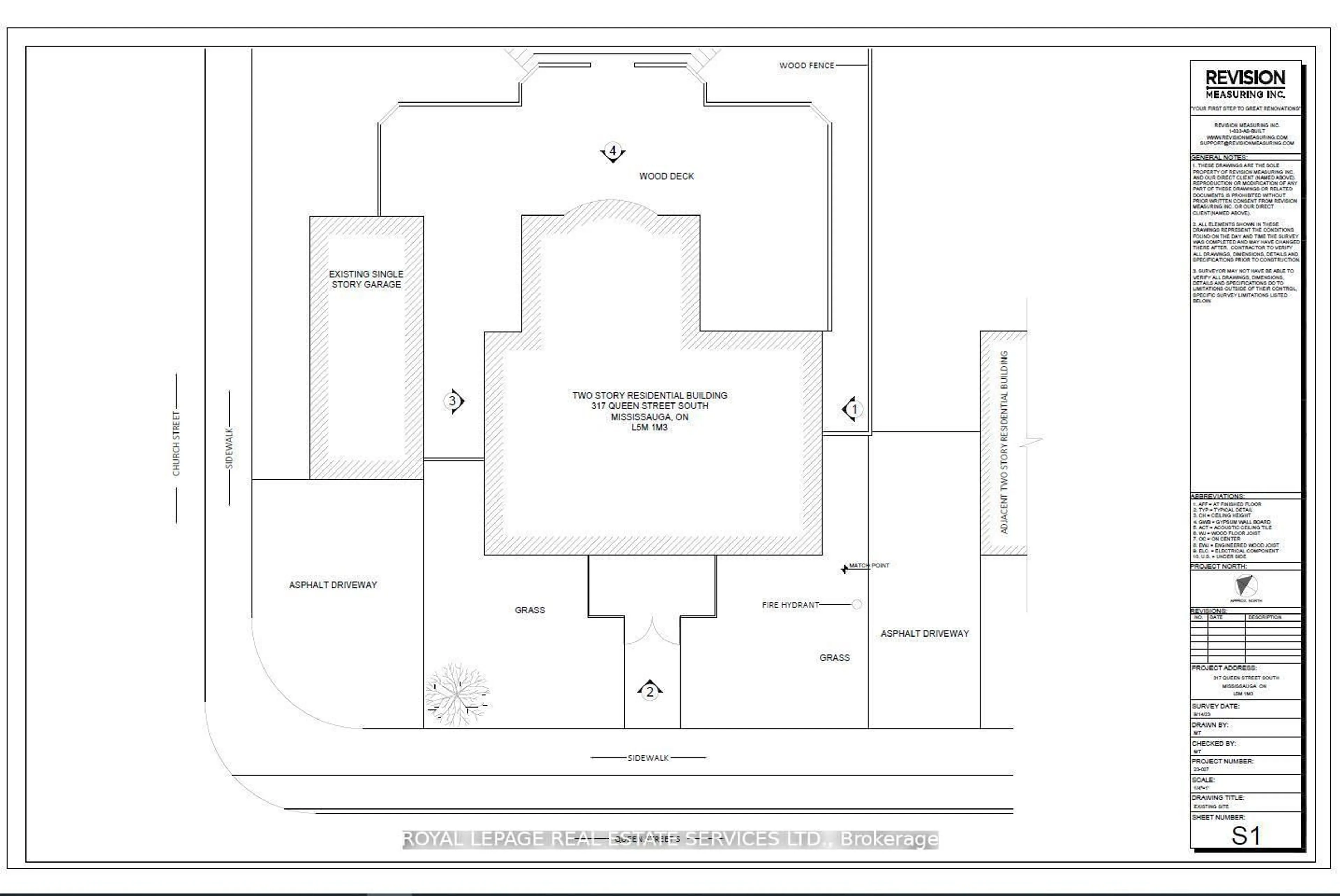 Floor plan for 317 Queen St, Mississauga Ontario L5M 1M3