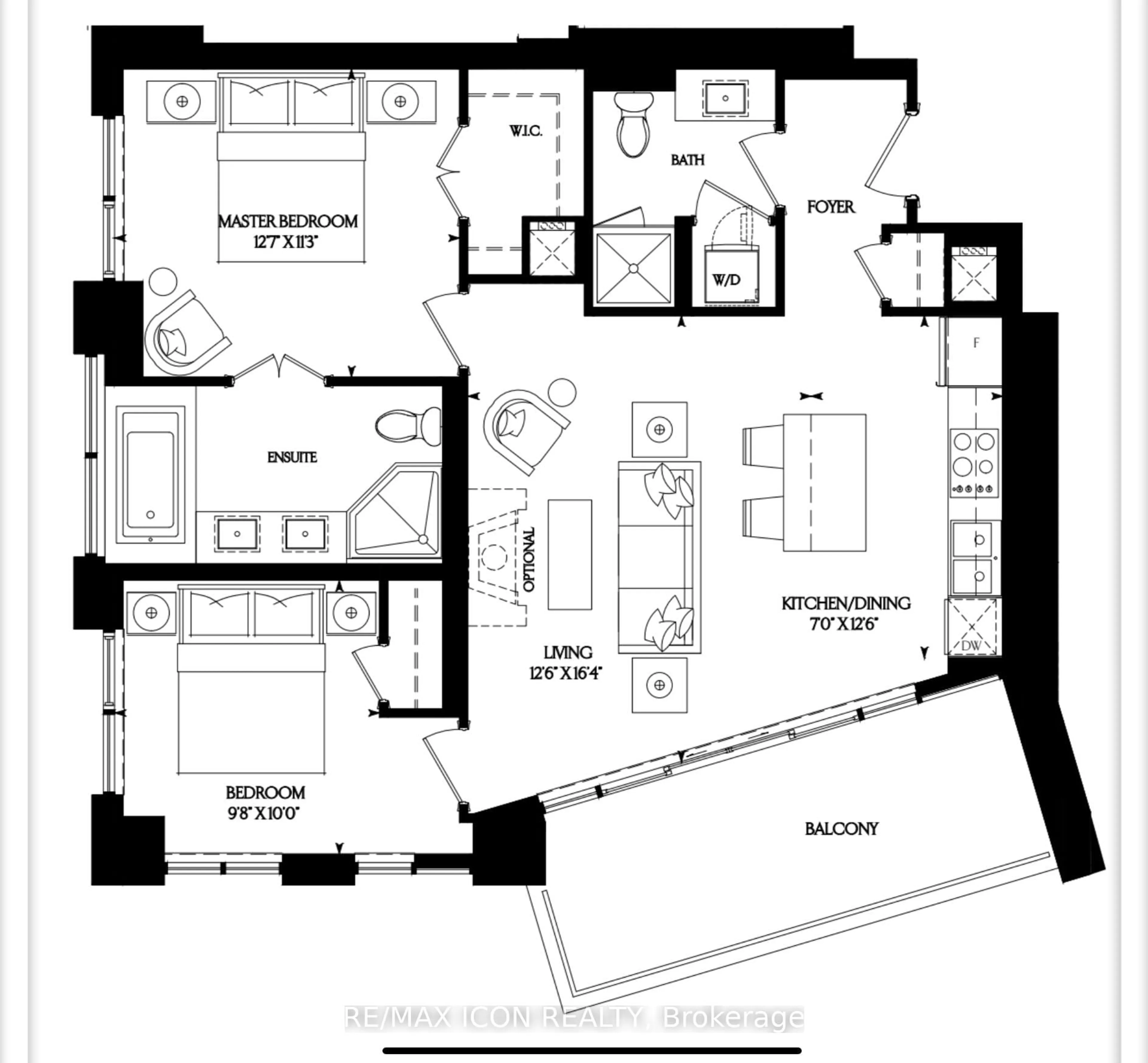 Floor plan for 2060 Lakeshore Rd #602, Burlington Ontario L7R 0G2