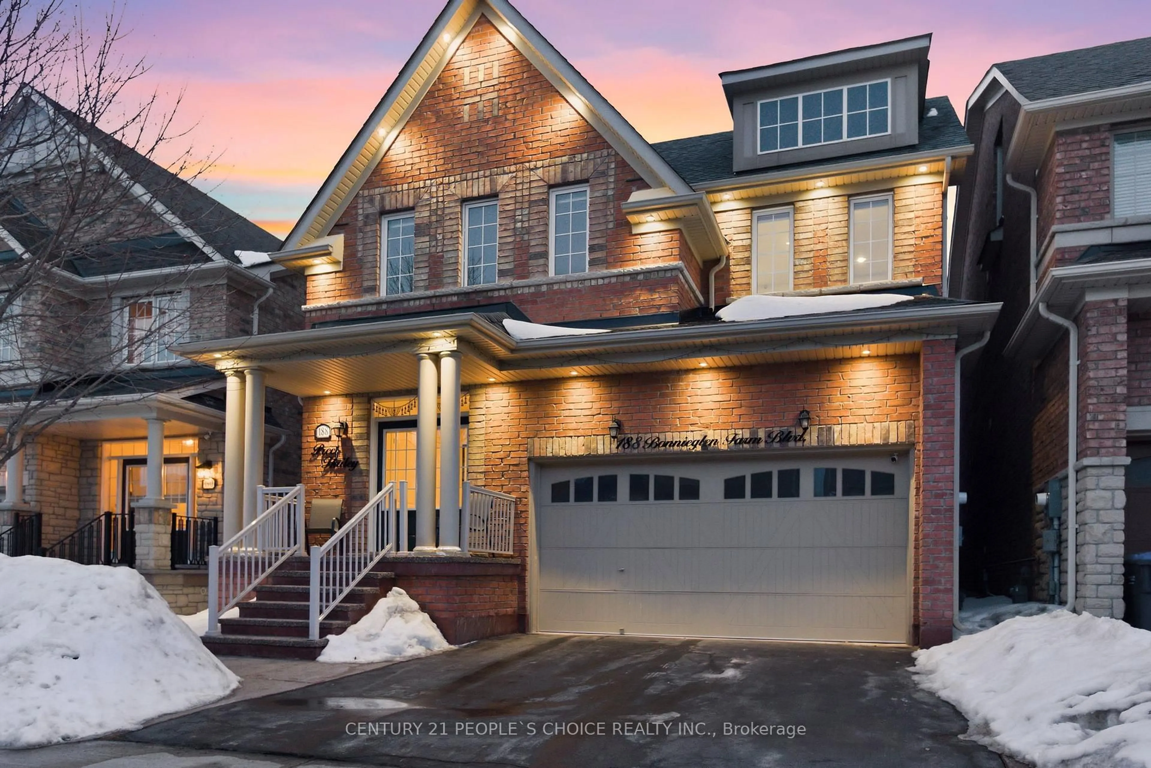 Home with brick exterior material, street for 188 Bonnieglen Farm Blvd, Caledon Ontario L7C 4C1
