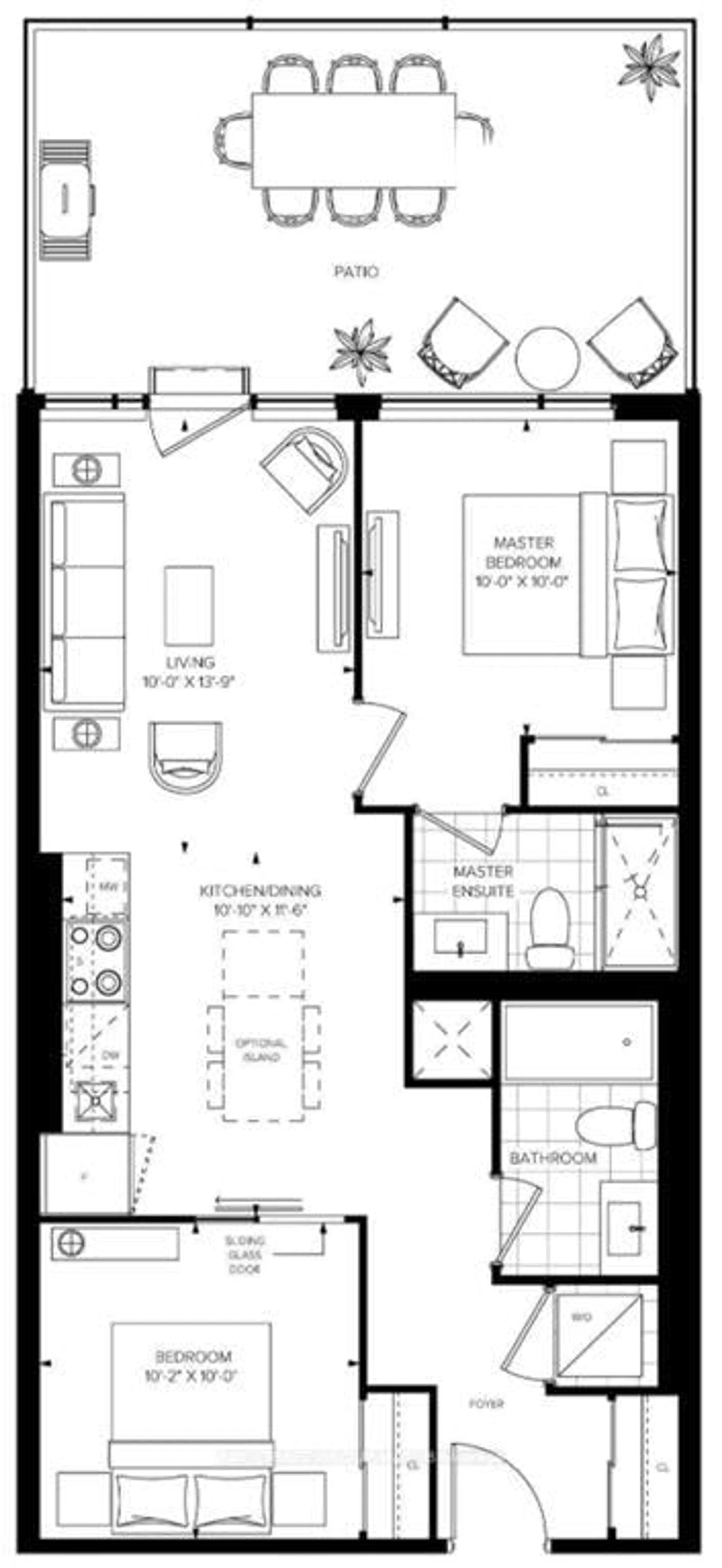 Floor plan for 395 Dundas St #130, Oakville Ontario L6M 5R8