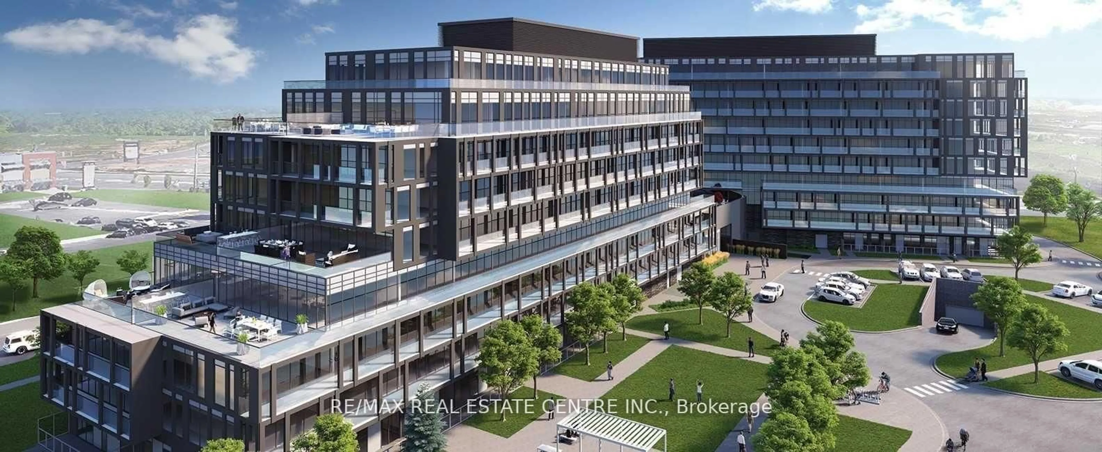 A pic from outside/outdoor area/front of a property/back of a property/a pic from drone, building for 3200 Dakota Common Rd #B310, Burlington Ontario L7M 2A8