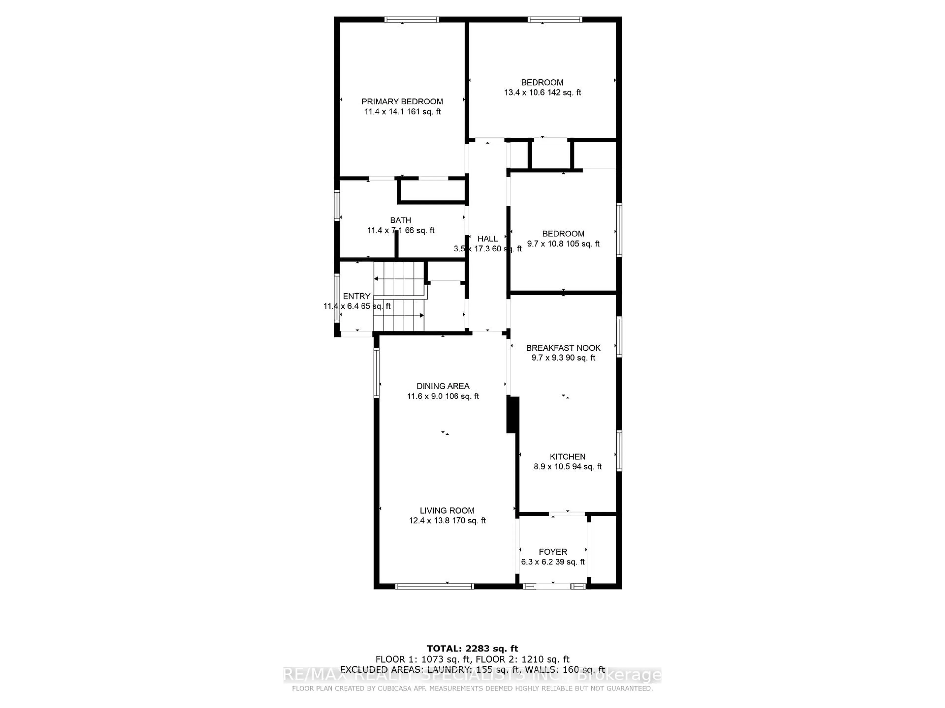 Floor plan for 8 Malcolm Cres, Brampton Ontario L6S 3C8