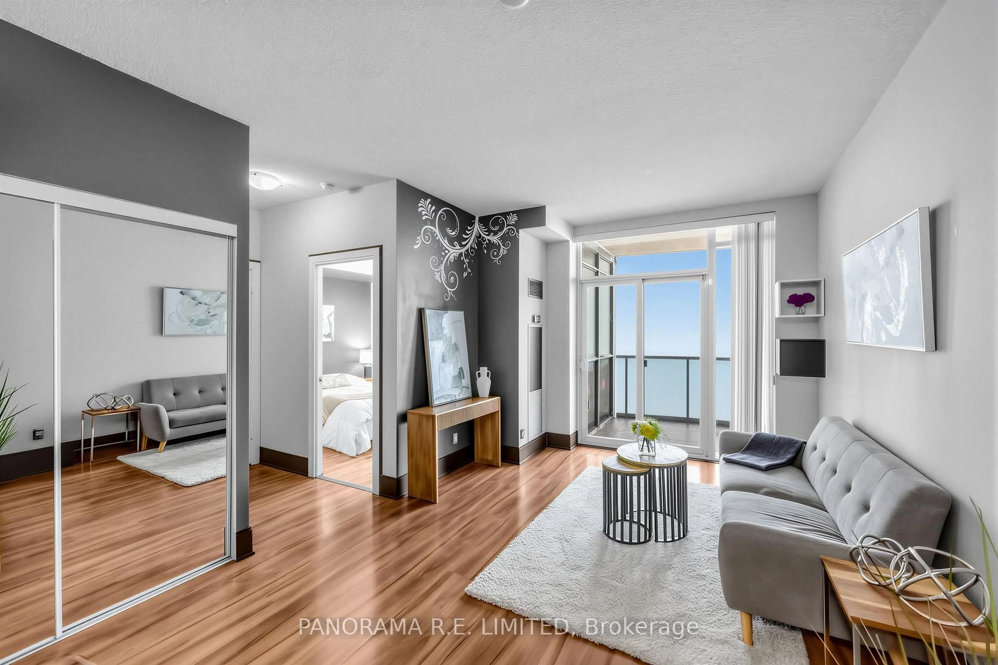 Living room with furniture, unknown for 330 Burnhamthorpe Rd #3005, Mississauga Ontario L5B 0E1