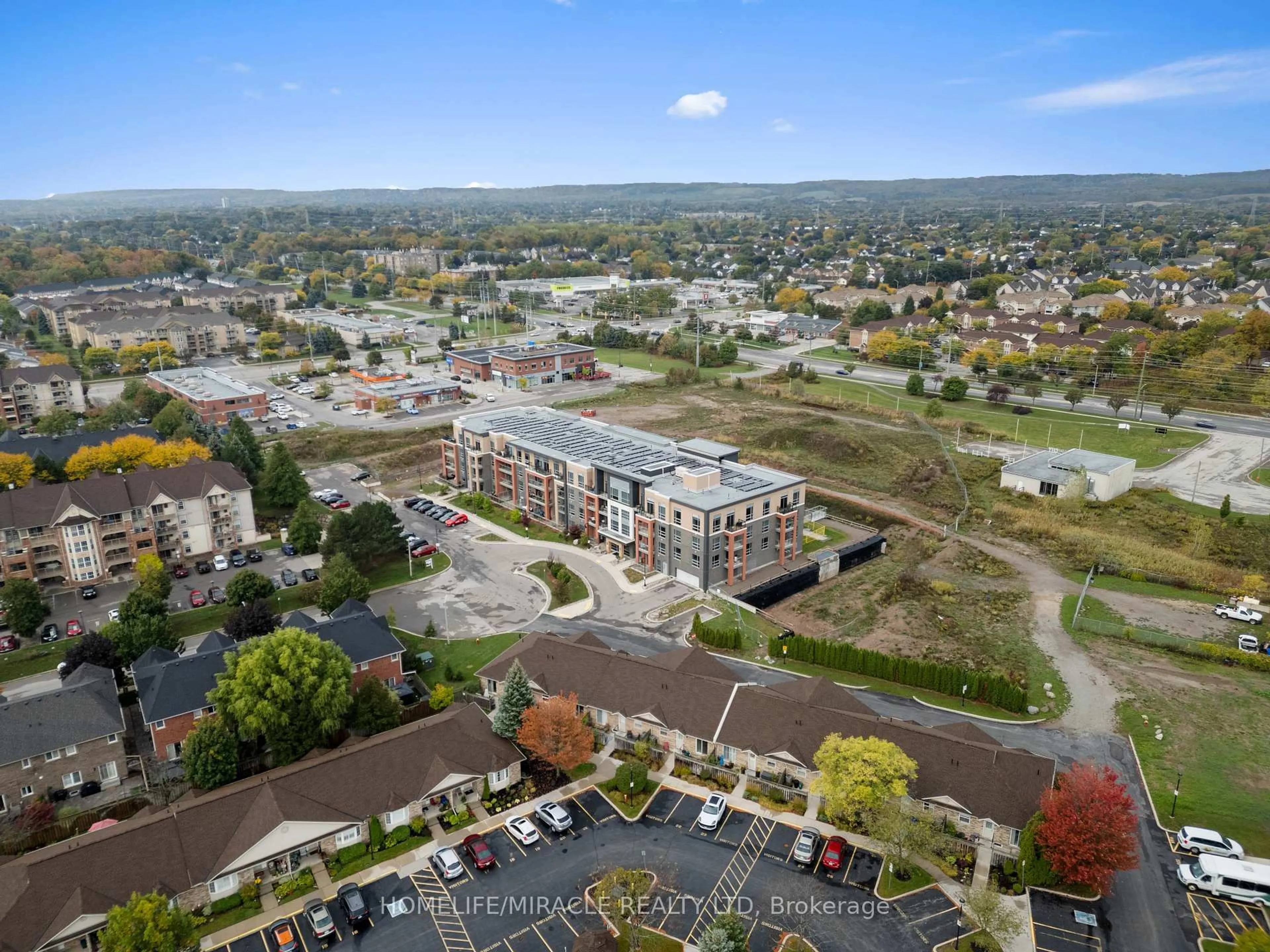 A pic from outside/outdoor area/front of a property/back of a property/a pic from drone, mountain view for 4040 Upper Middle Rd #222, Burlington Ontario L7M 0H2