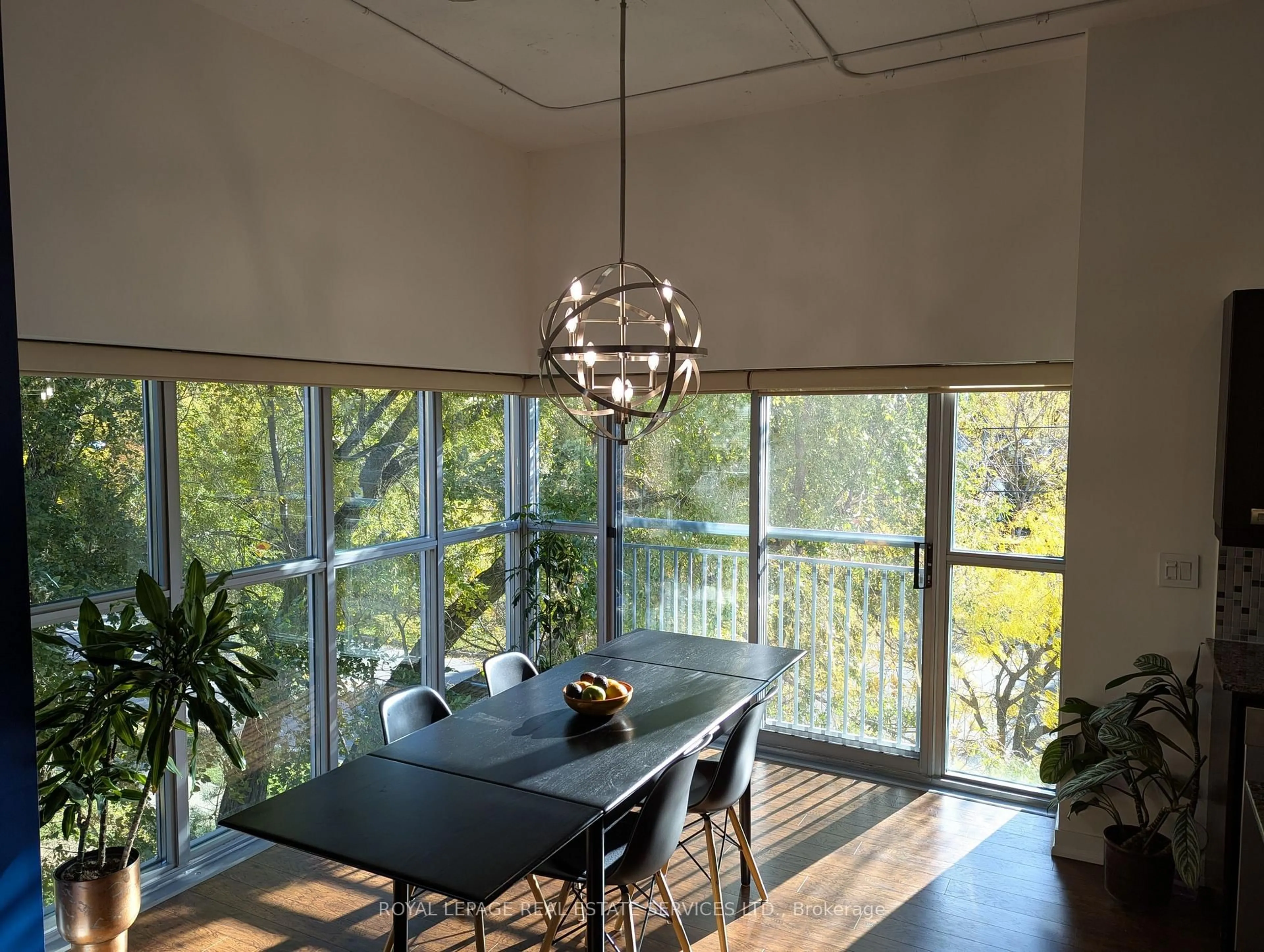 Dining room, wood/laminate floor for 2 Fieldway Rd #206, Toronto Ontario M8Z 0B9