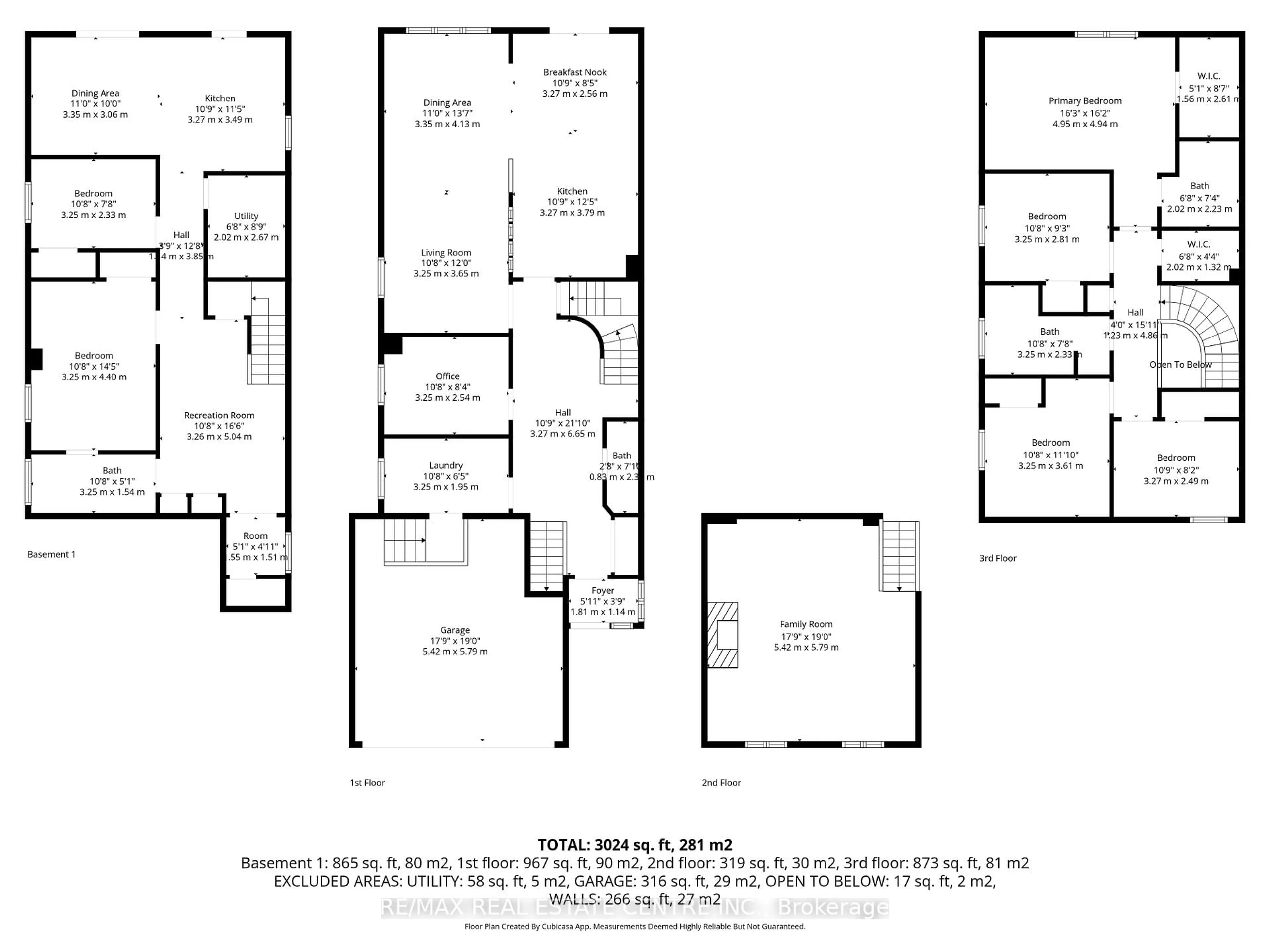 Floor plan for 4322 Waterford Cres, Mississauga Ontario L5R 2B3