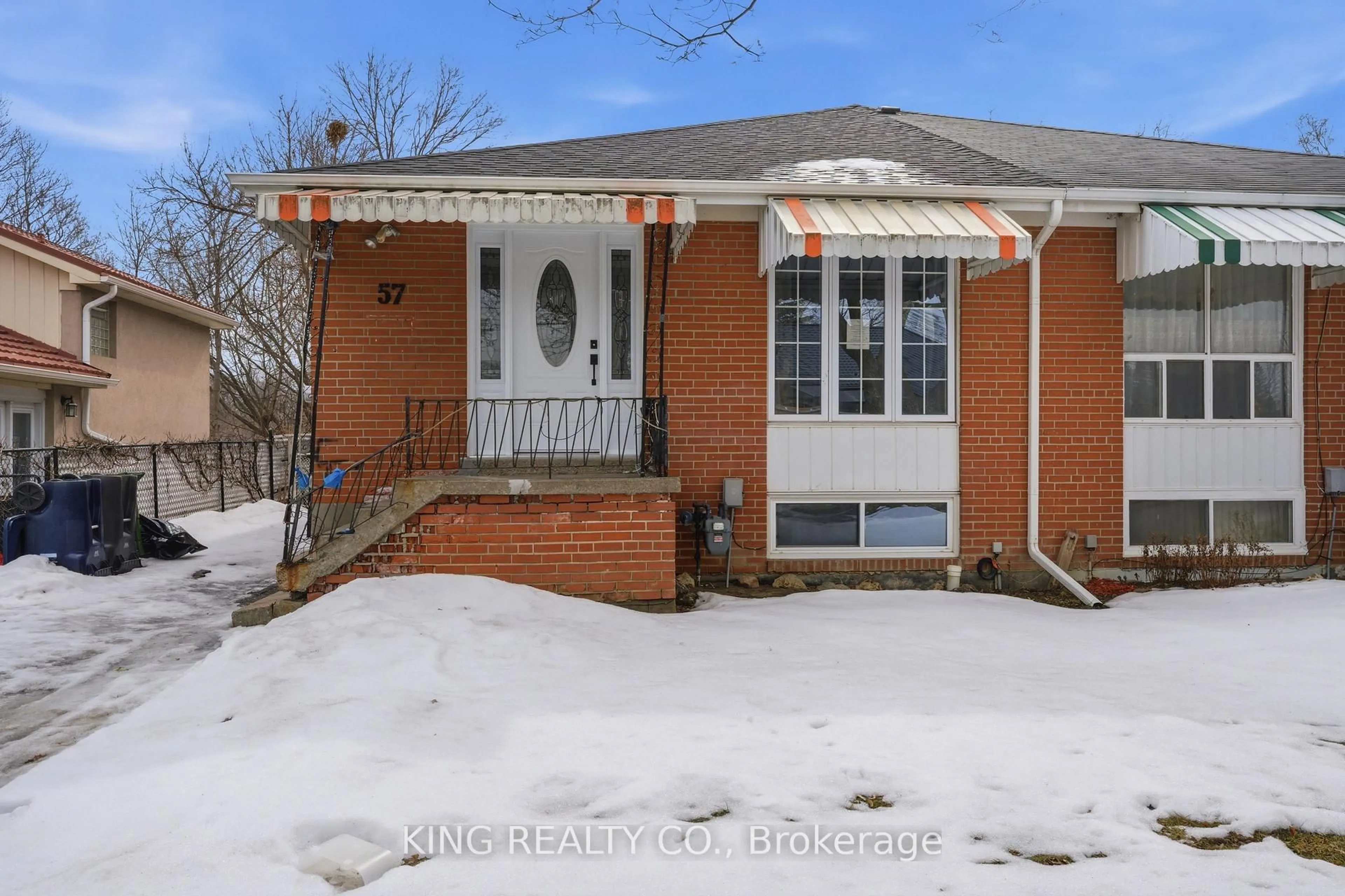 Home with brick exterior material, street for 57 Lakeland Dr, Toronto Ontario M9V 1M8