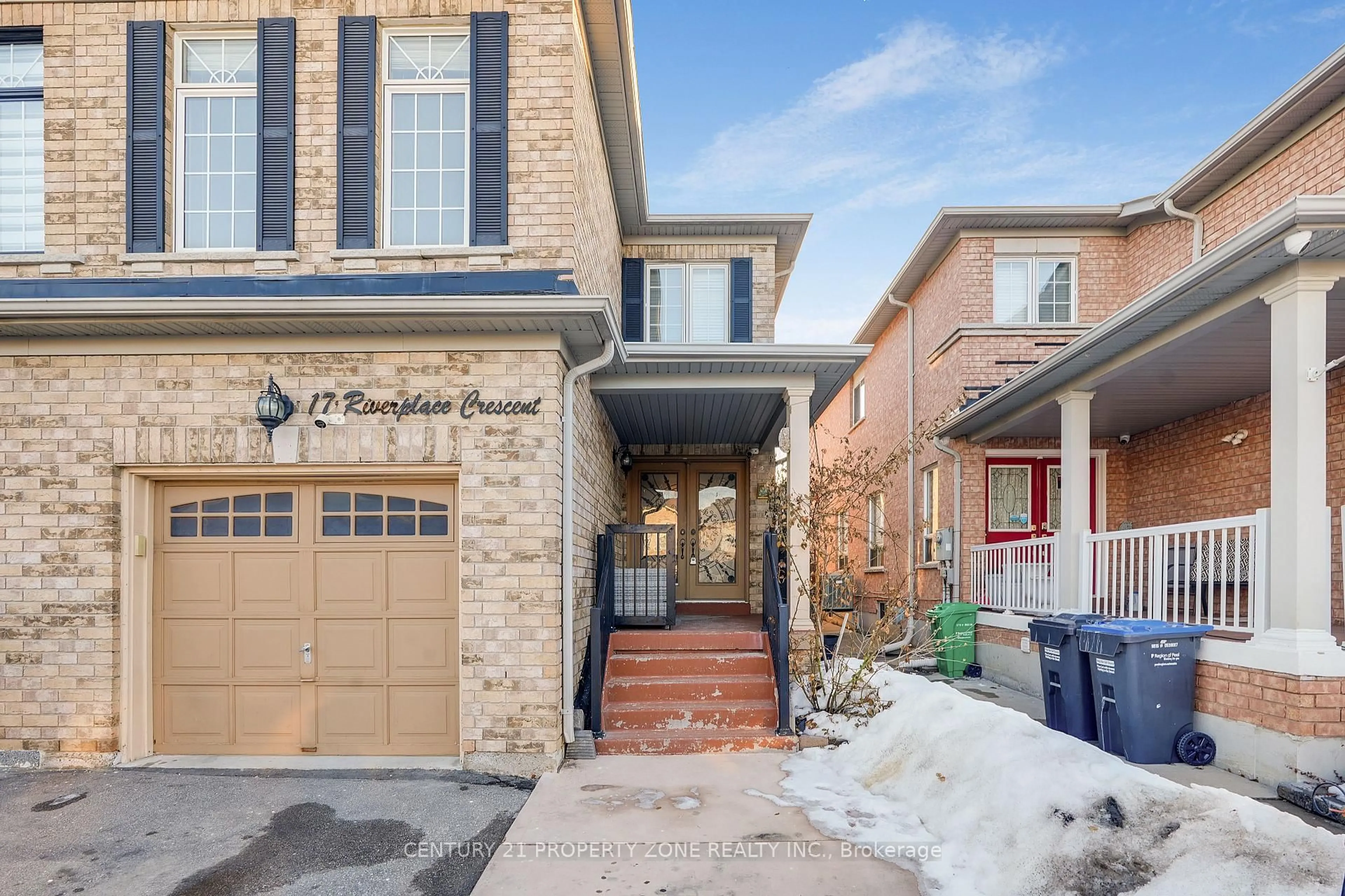 Home with brick exterior material, street for 17 Riverplace Cres, Brampton Ontario L6P 2N2