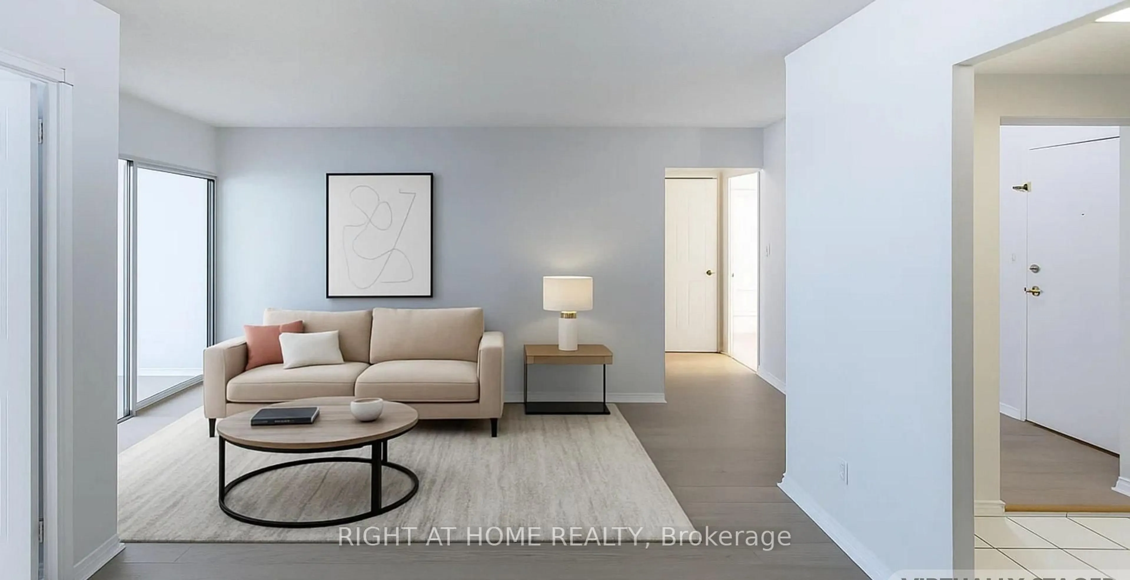 Living room with furniture, unknown for 135 Hillcrest Ave #1101, Mississauga Ontario L5B 4B1