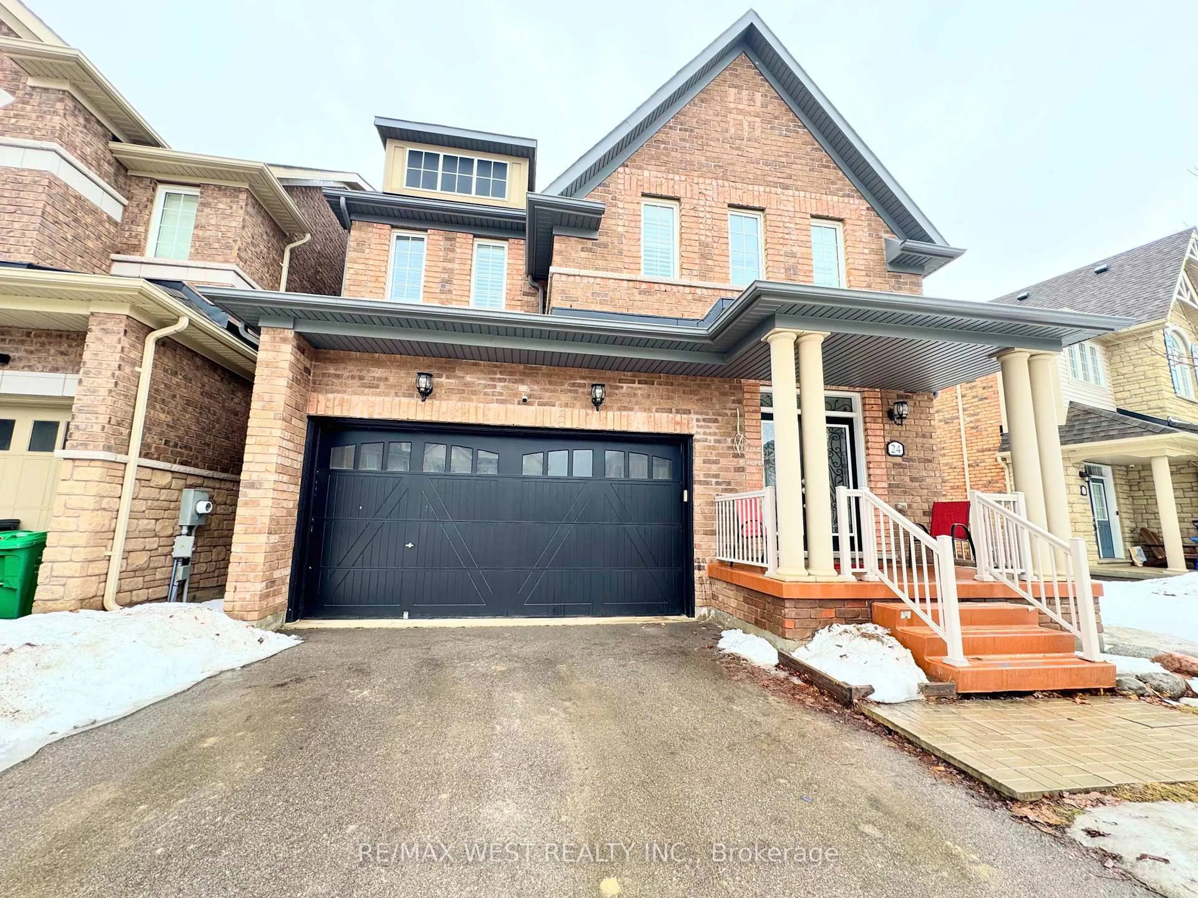 Home with brick exterior material, street for 24 Maple Cider St, Caledon Ontario L7C 4B8