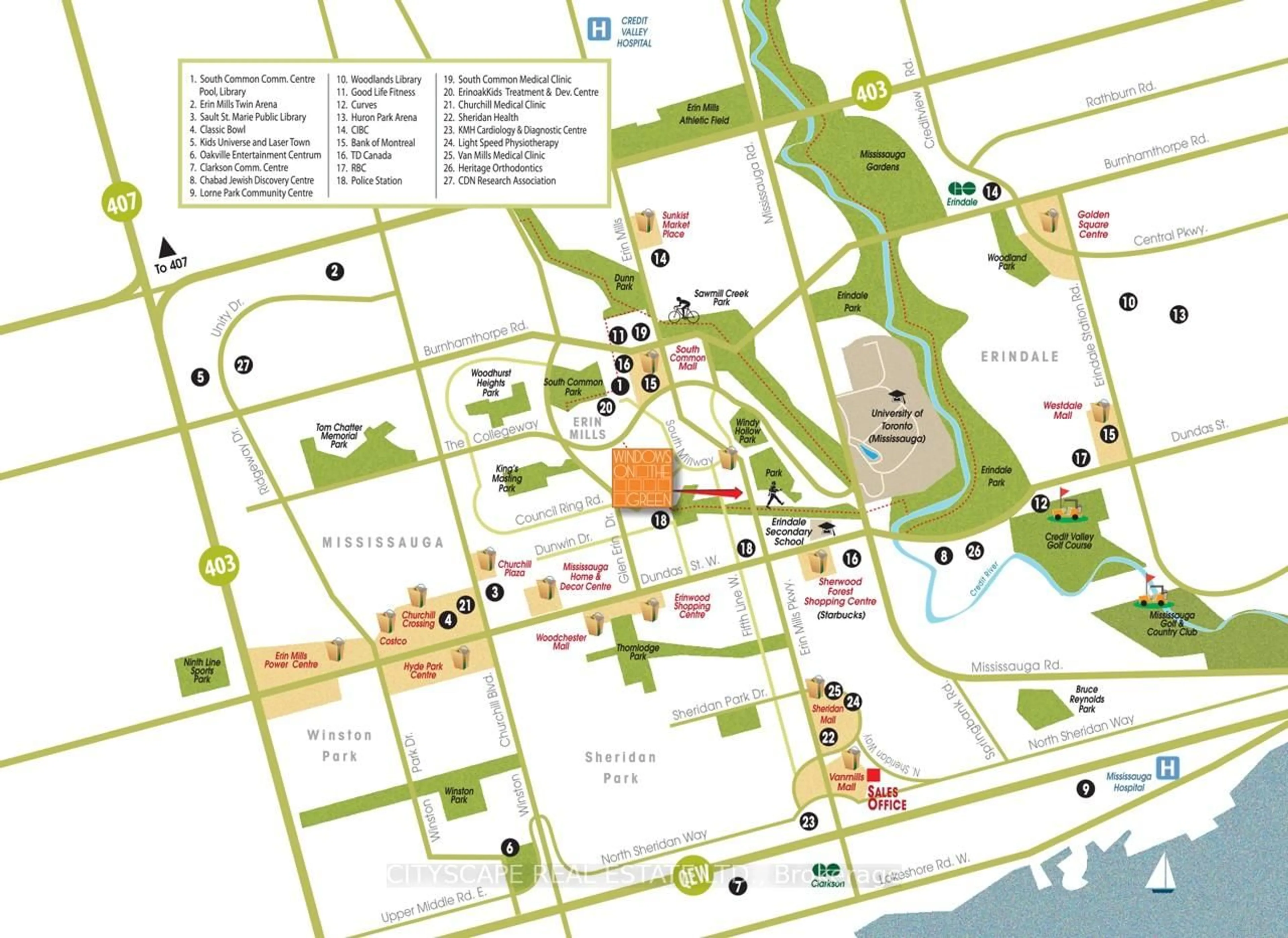 Picture of a map for 3170 Erin Mills Pkwy #429, Mississauga Ontario L5L 0B6