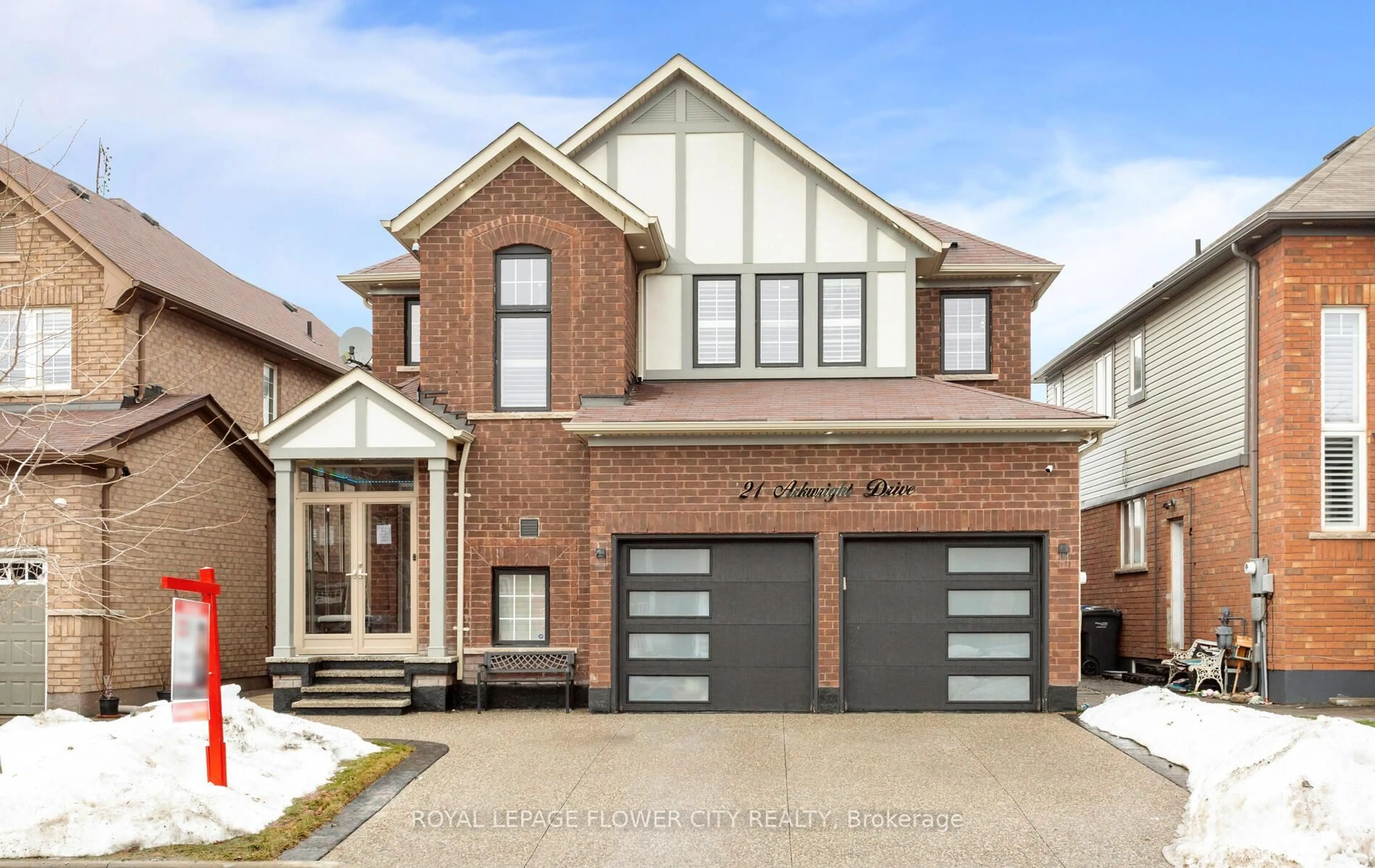 Home with brick exterior material, street for 21 Arkwright Dr, Brampton Ontario L7A 0V2