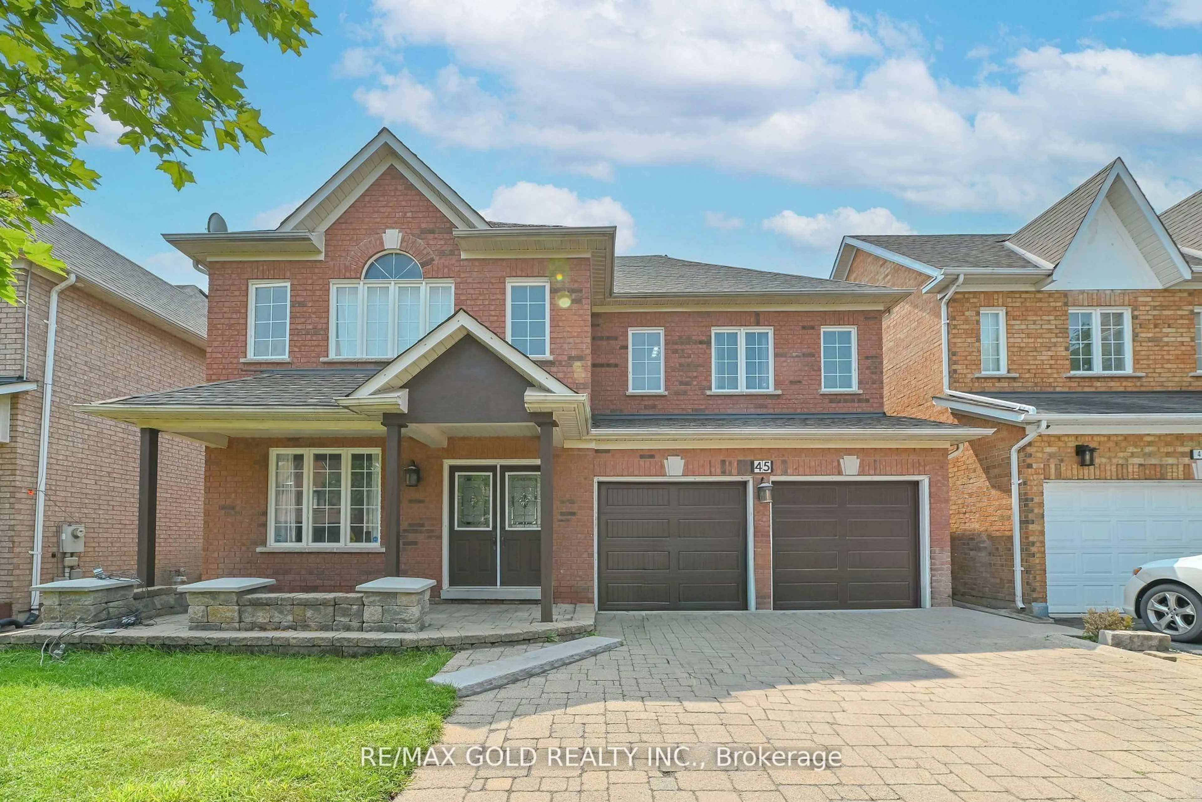 Home with brick exterior material, street for 45 Treeline Blvd, Brampton Ontario L6P 1E4