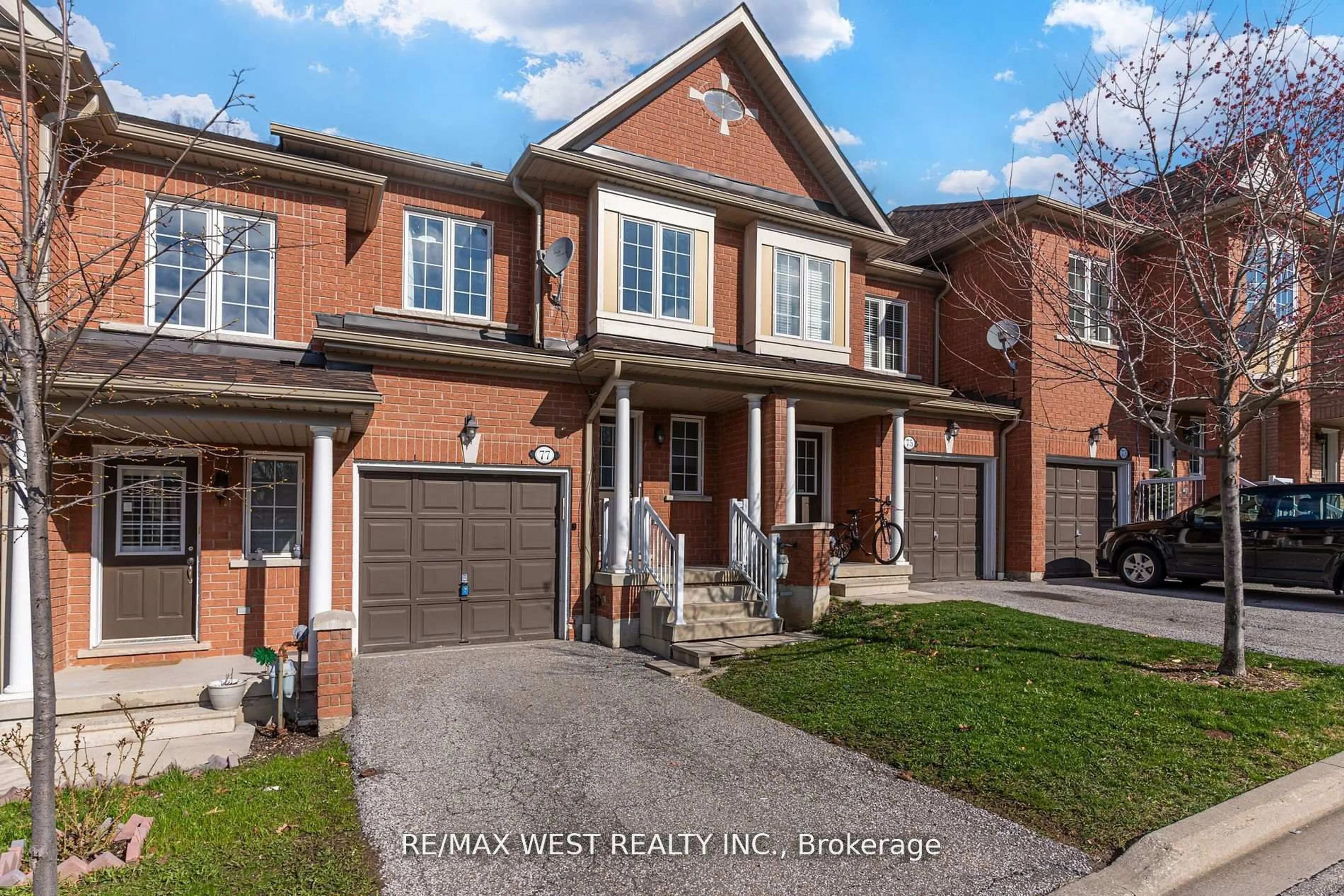 Home with brick exterior material, street for 7360 Zinnia Pl #77, Mississauga Ontario L5W 2A4