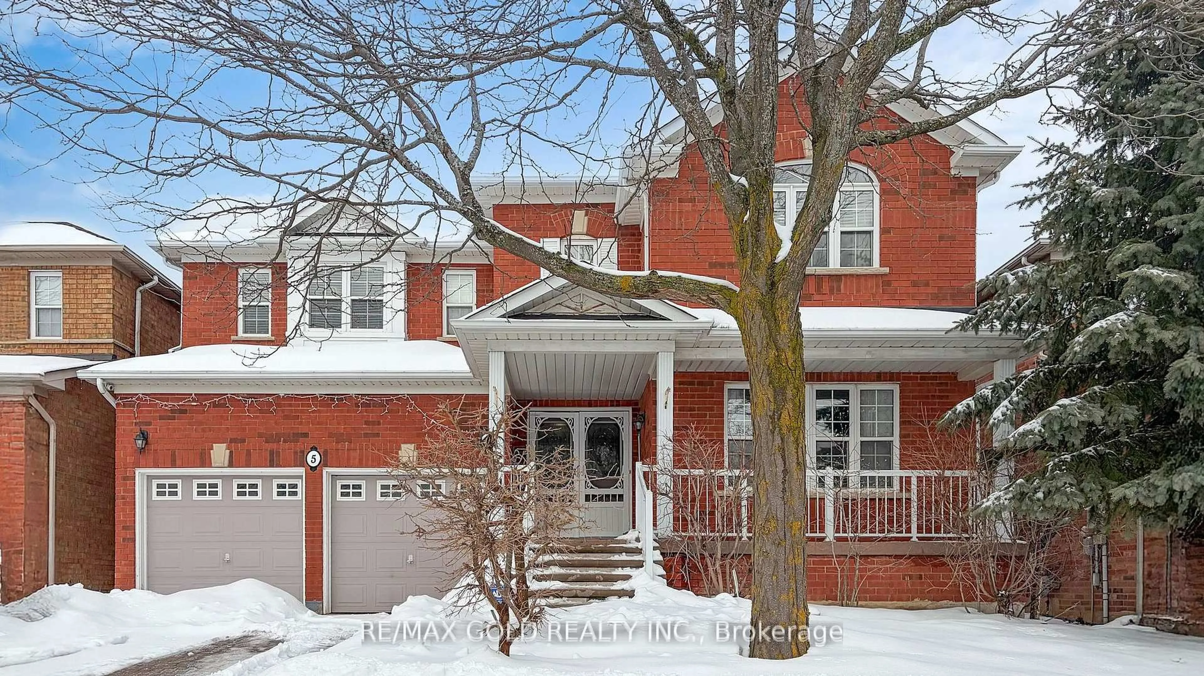 Home with brick exterior material, street for 5 Sir David Pl, Brampton Ontario L7A 2E4