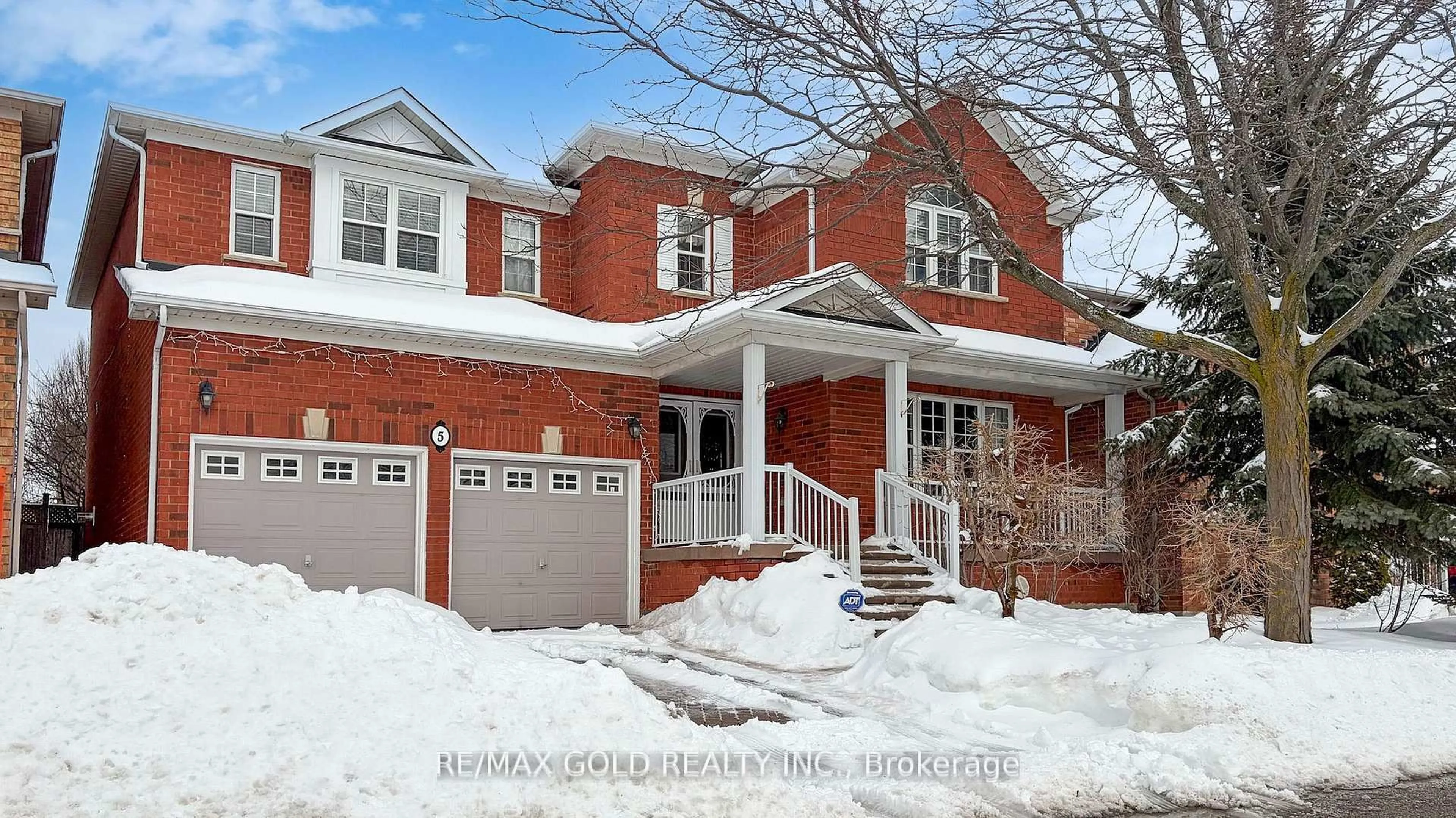 Home with brick exterior material, street for 5 Sir David Pl, Brampton Ontario L7A 2E4