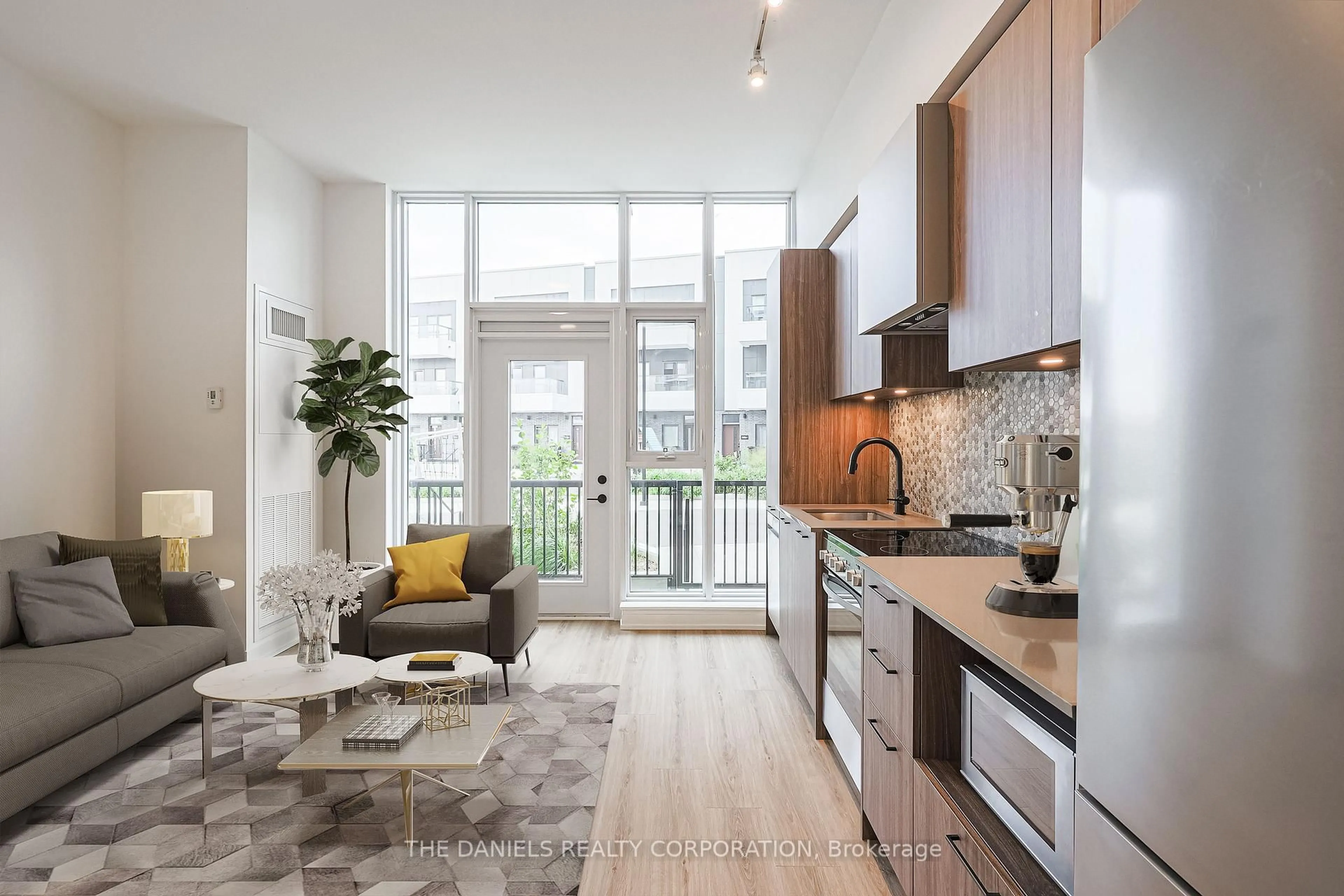 Open concept kitchen, unknown for 10 Lagerfeld Dr #114, Brampton Ontario L7A 5L3