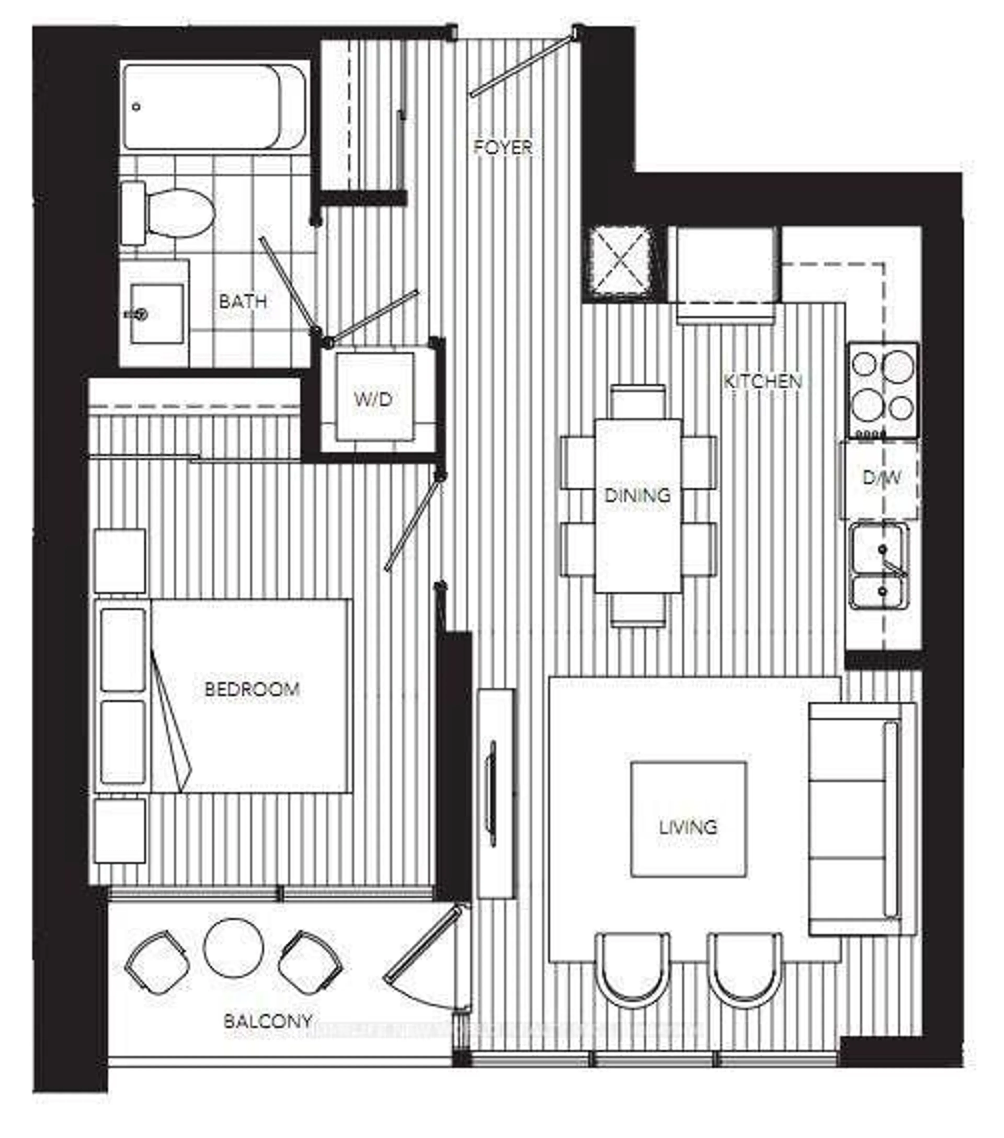 Floor plan for 2212 Lake Shore Blvd #2005, Toronto Ontario M8V 1A4
