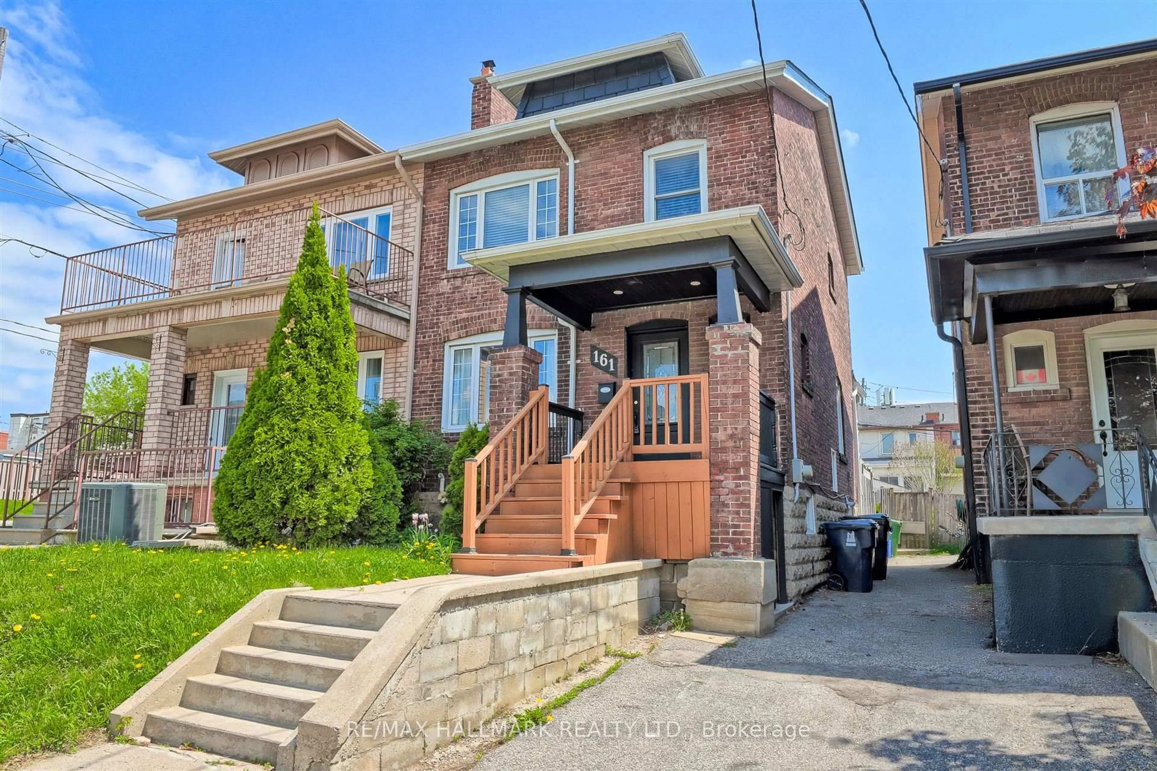 Home with brick exterior material, street for 161 Sellers Ave, Toronto Ontario M6E 3V1