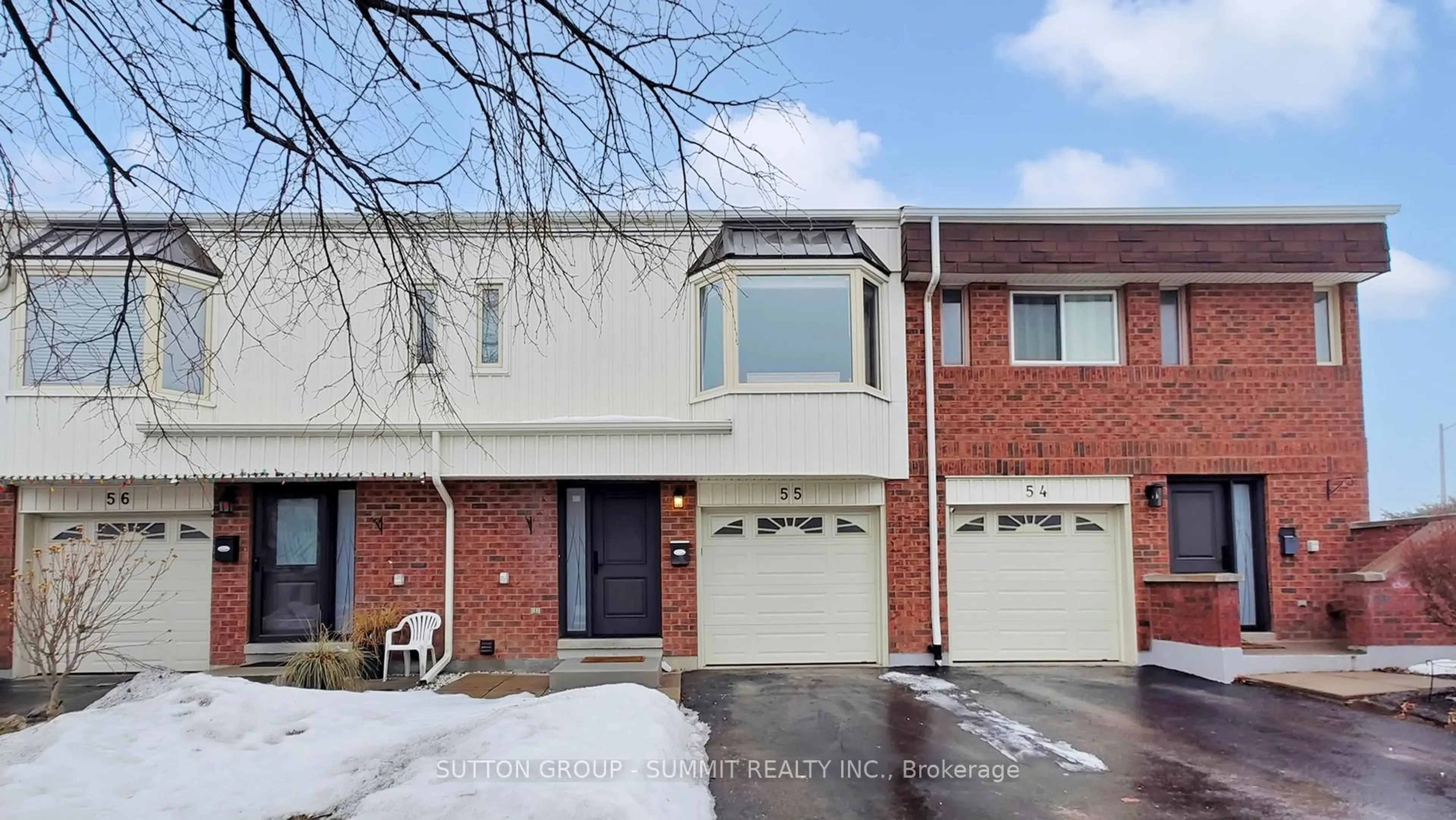 Home with brick exterior material, street for 6520 CORFU Rd #55, Mississauga Ontario L5N 3B4