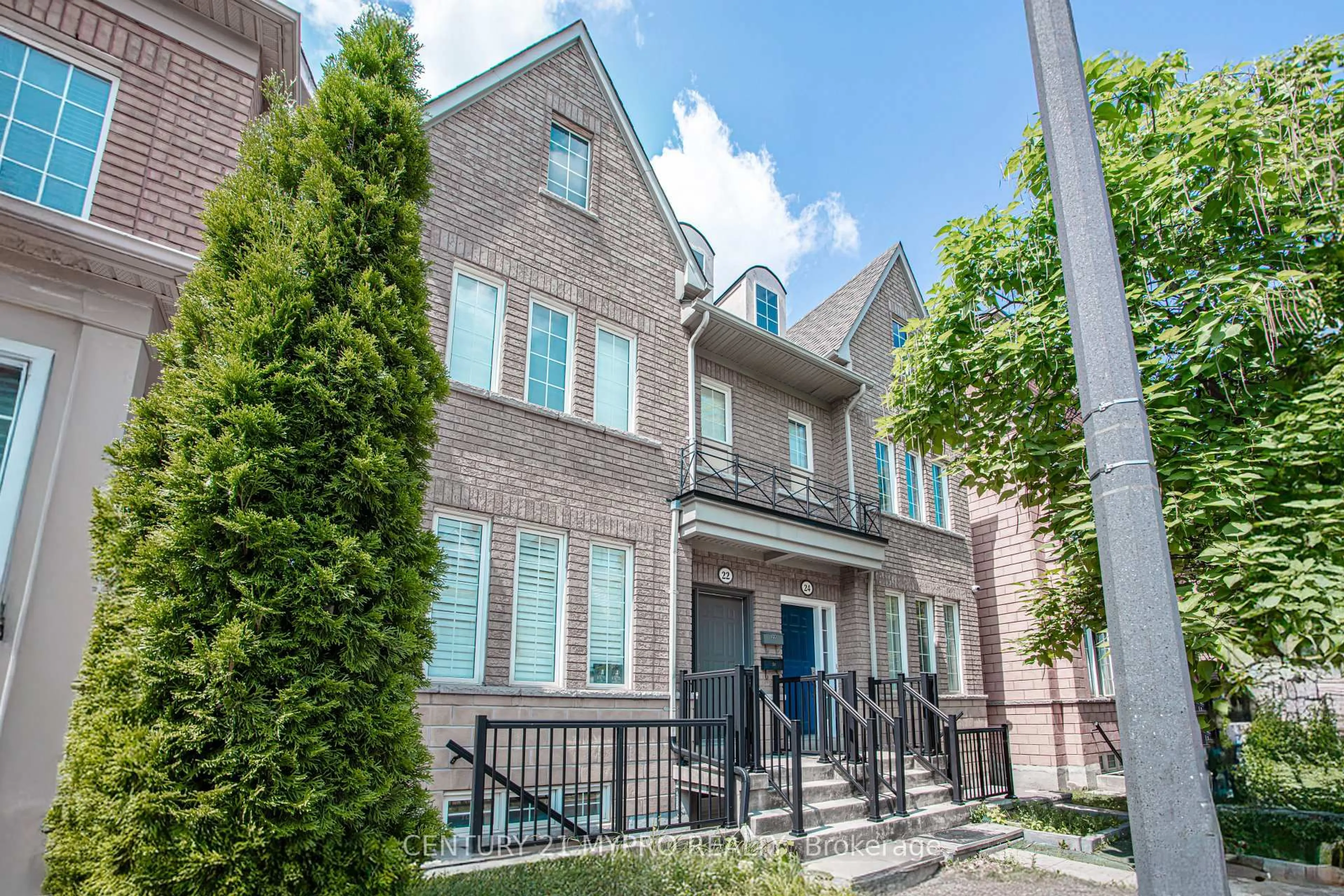 Home with brick exterior material, street for 22 Mansur Terr, Toronto Ontario M3J 3R1
