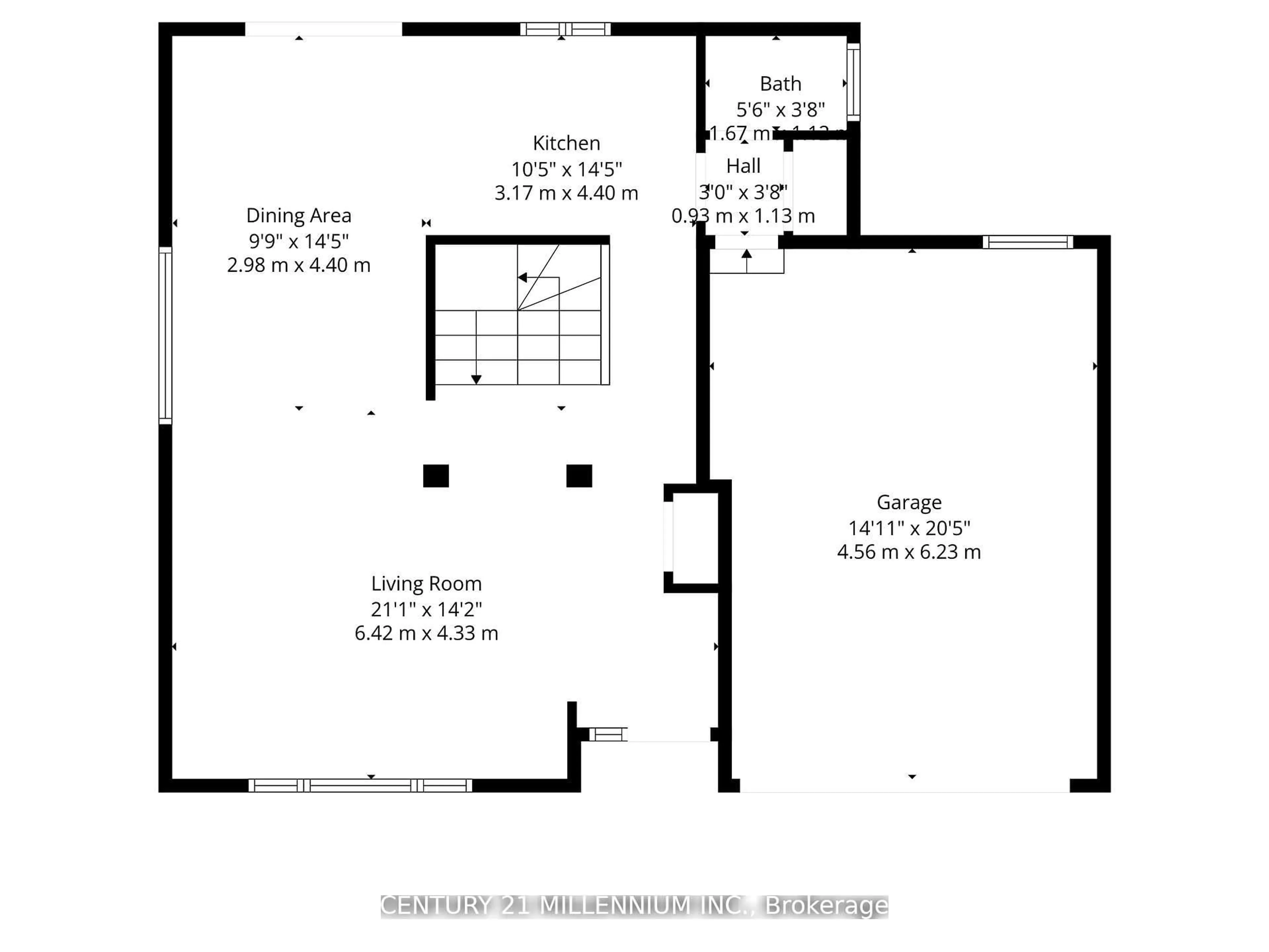 Floor plan for 58 Ridgehill Dr, Brampton Ontario L6Y 2C6
