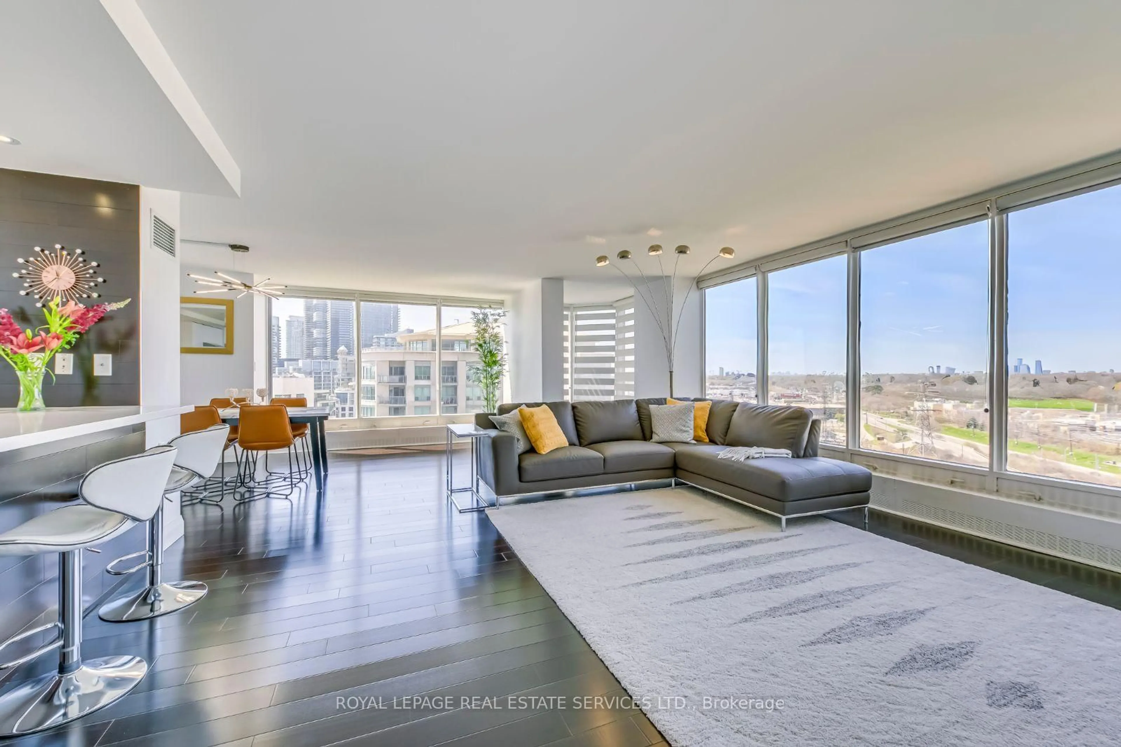 Living room with furniture, unknown for 2045 Lake Shore Blvd #1607, Toronto Ontario M8V 2Z6