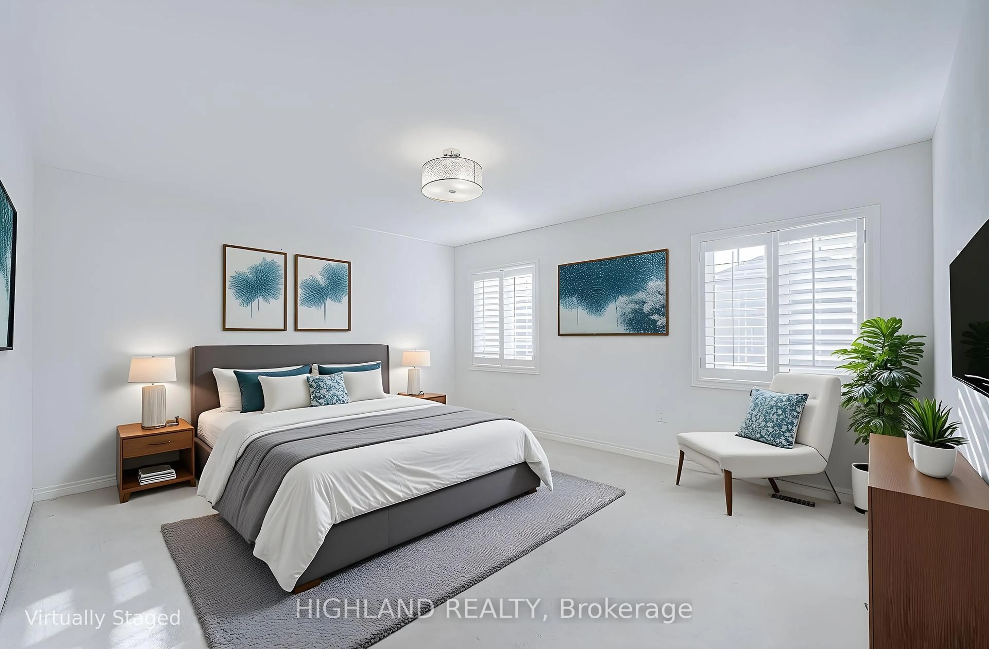 Bedroom with bed, ceramic/tile floor for 518 Terrace Way, Oakville Ontario L6M 1N5