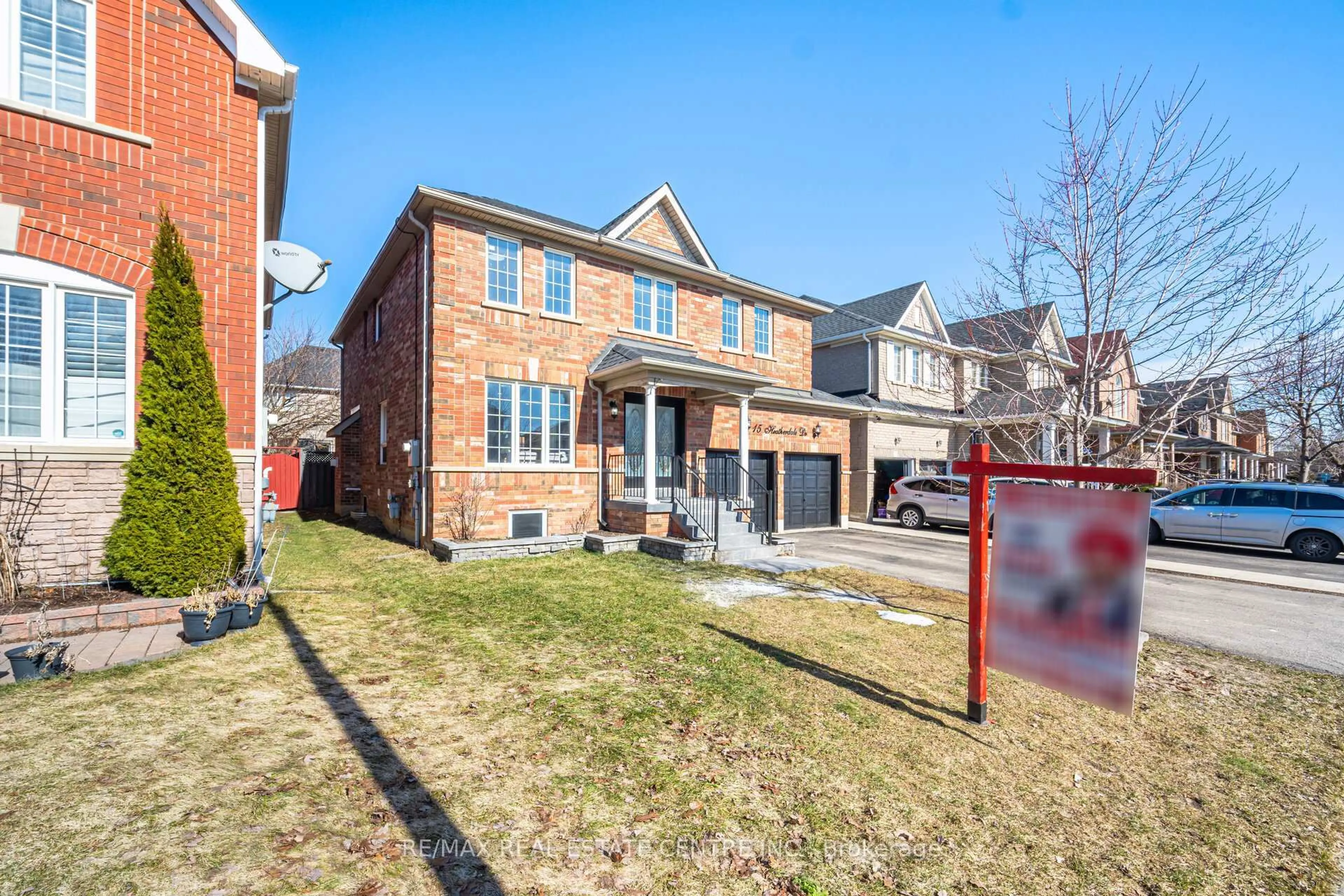 Home with brick exterior material, street for 15 Heatherdale Dr, Brampton Ontario L7A 2H6