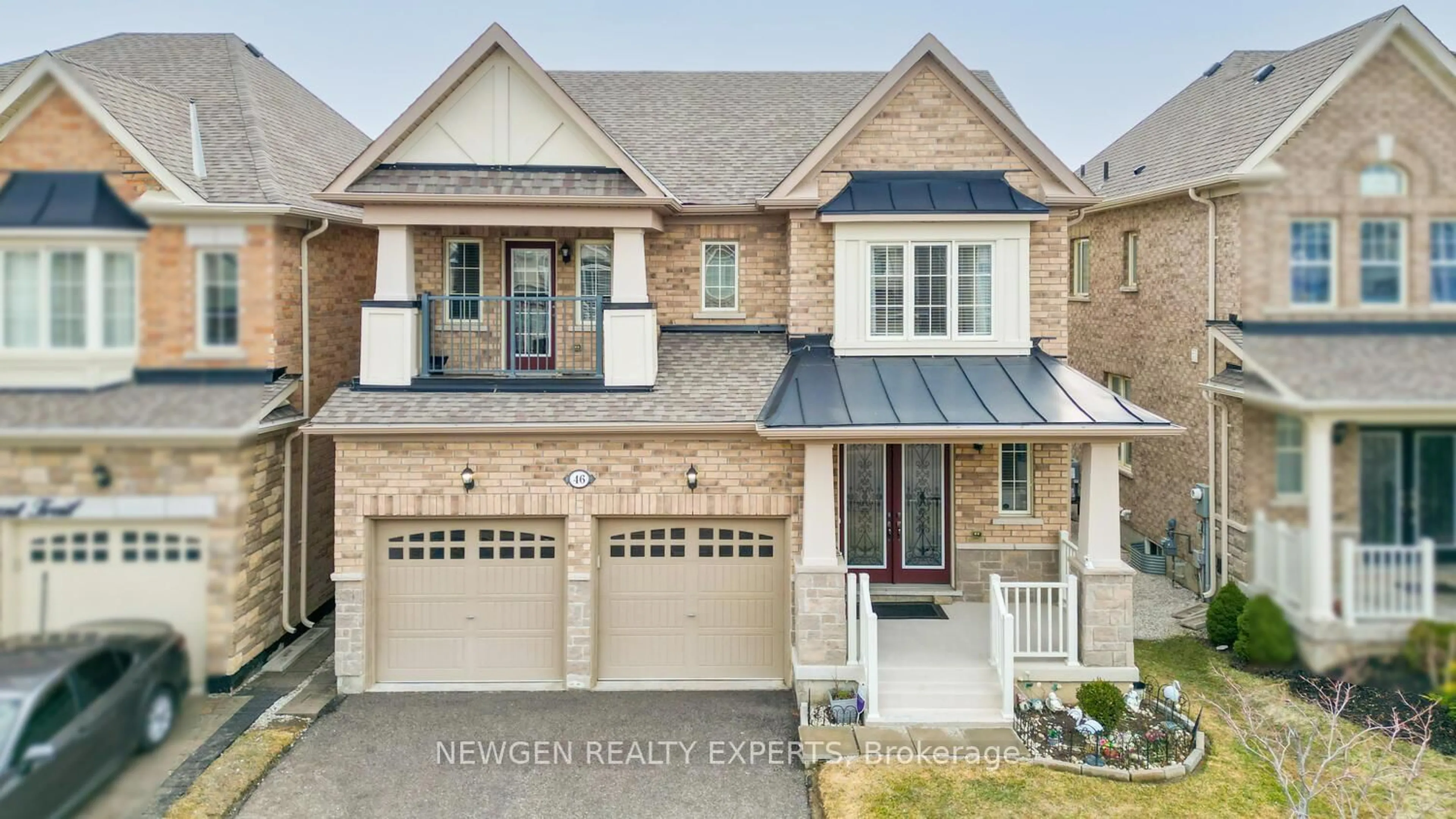 Home with brick exterior material, street for 46 MONUMENT Tr, Brampton Ontario L7A 4M9