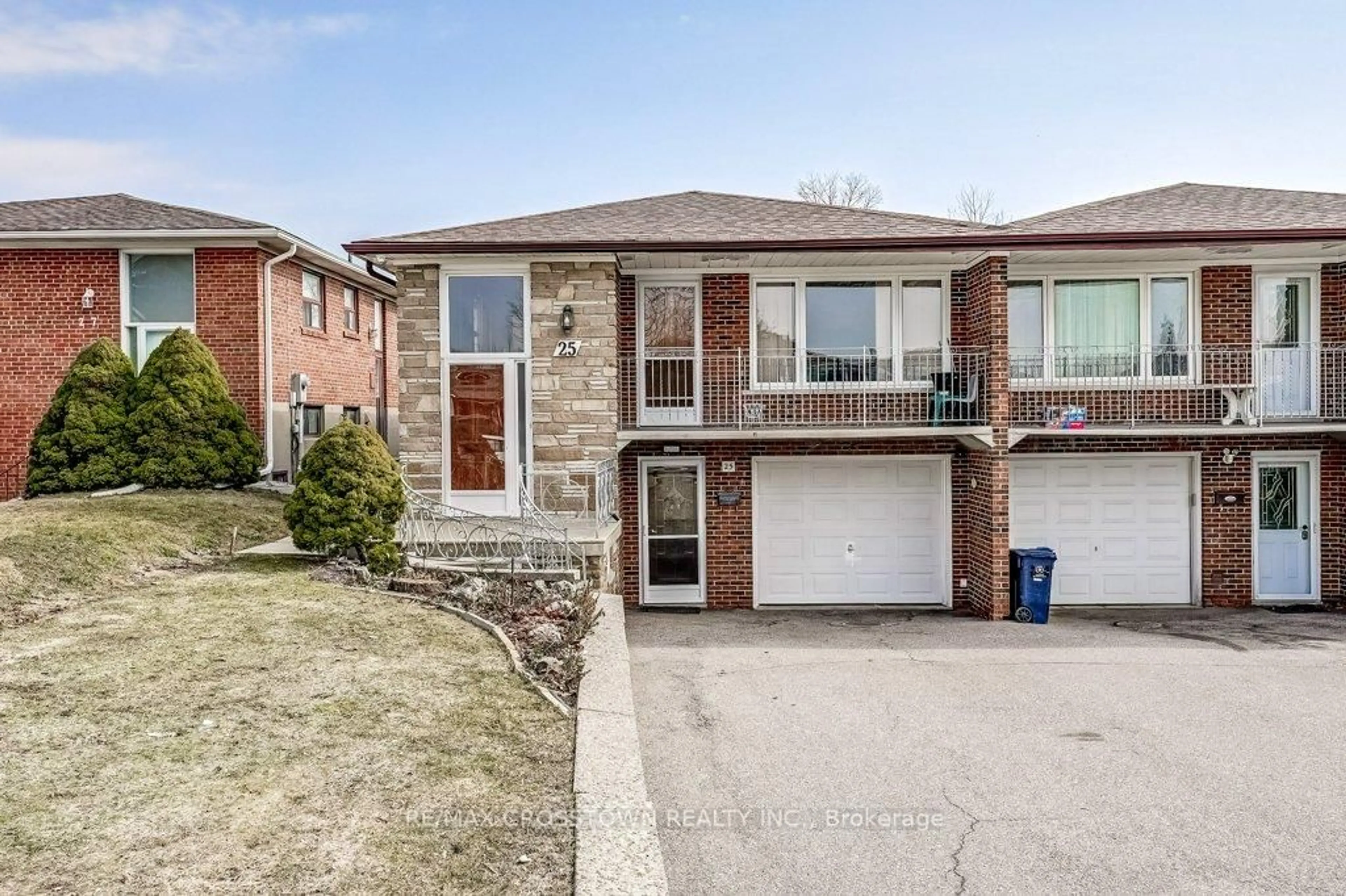 Home with brick exterior material, street for 25 Rockbank Cres, Toronto Ontario M9M 1L1
