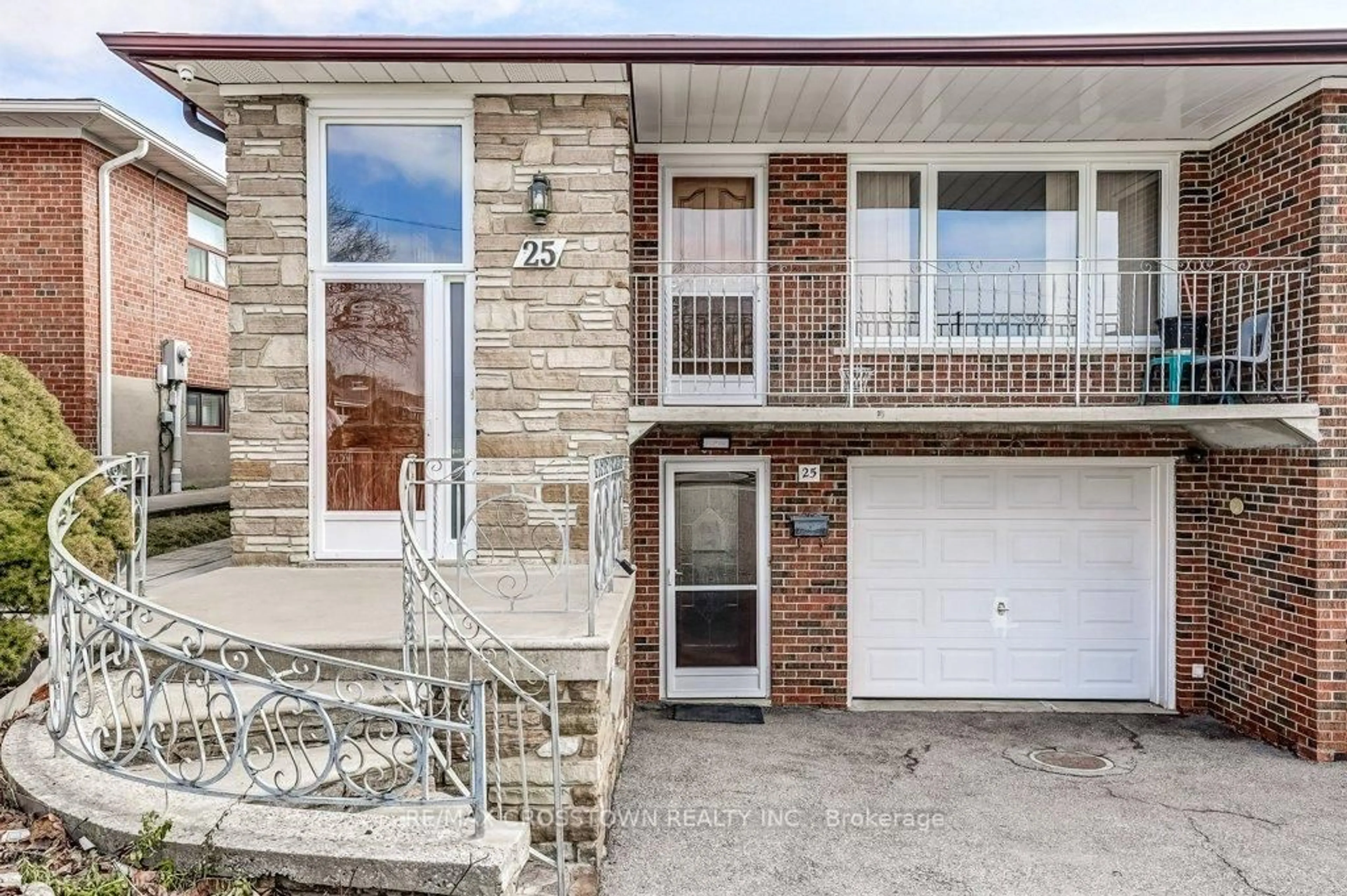 Home with brick exterior material, street for 25 Rockbank Cres, Toronto Ontario M9M 1L1