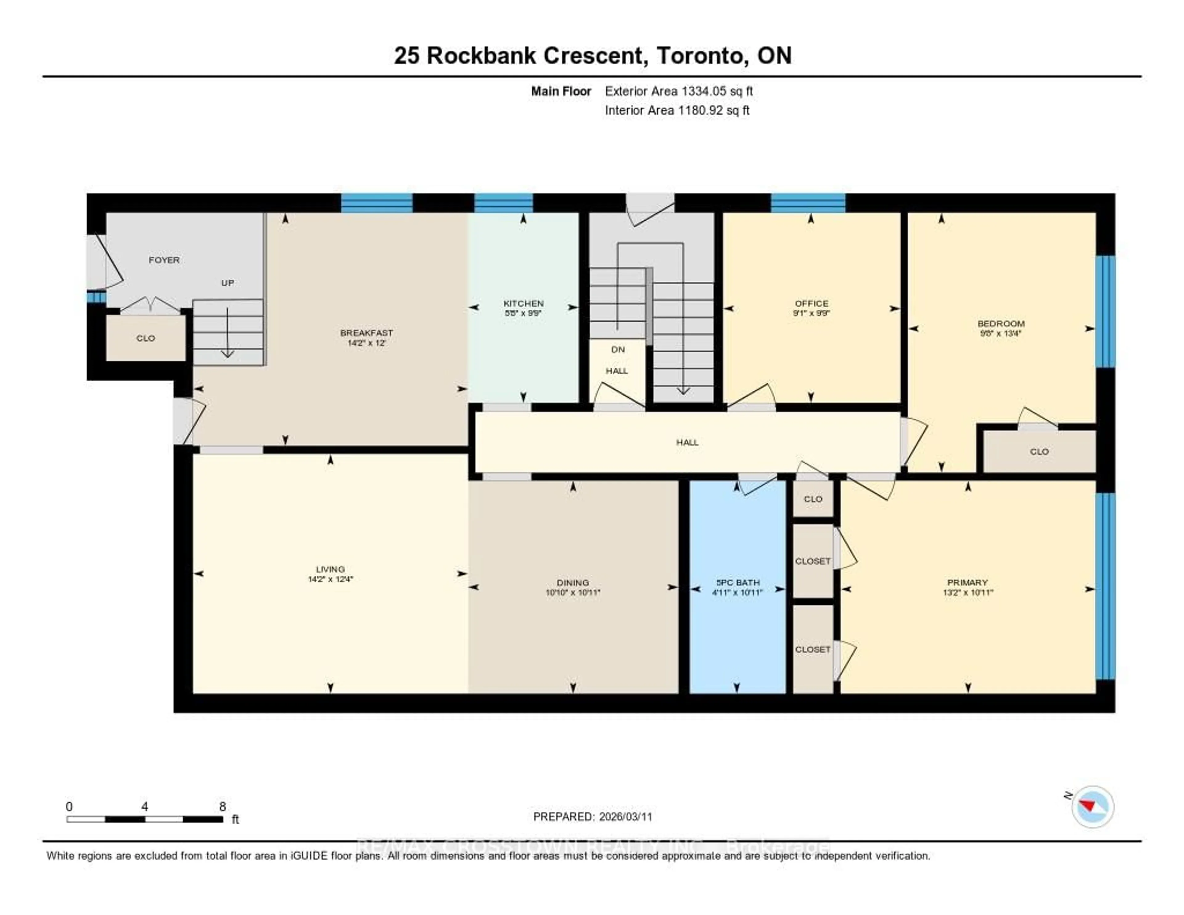 Floor plan for 25 Rockbank Cres, Toronto Ontario M9M 1L1
