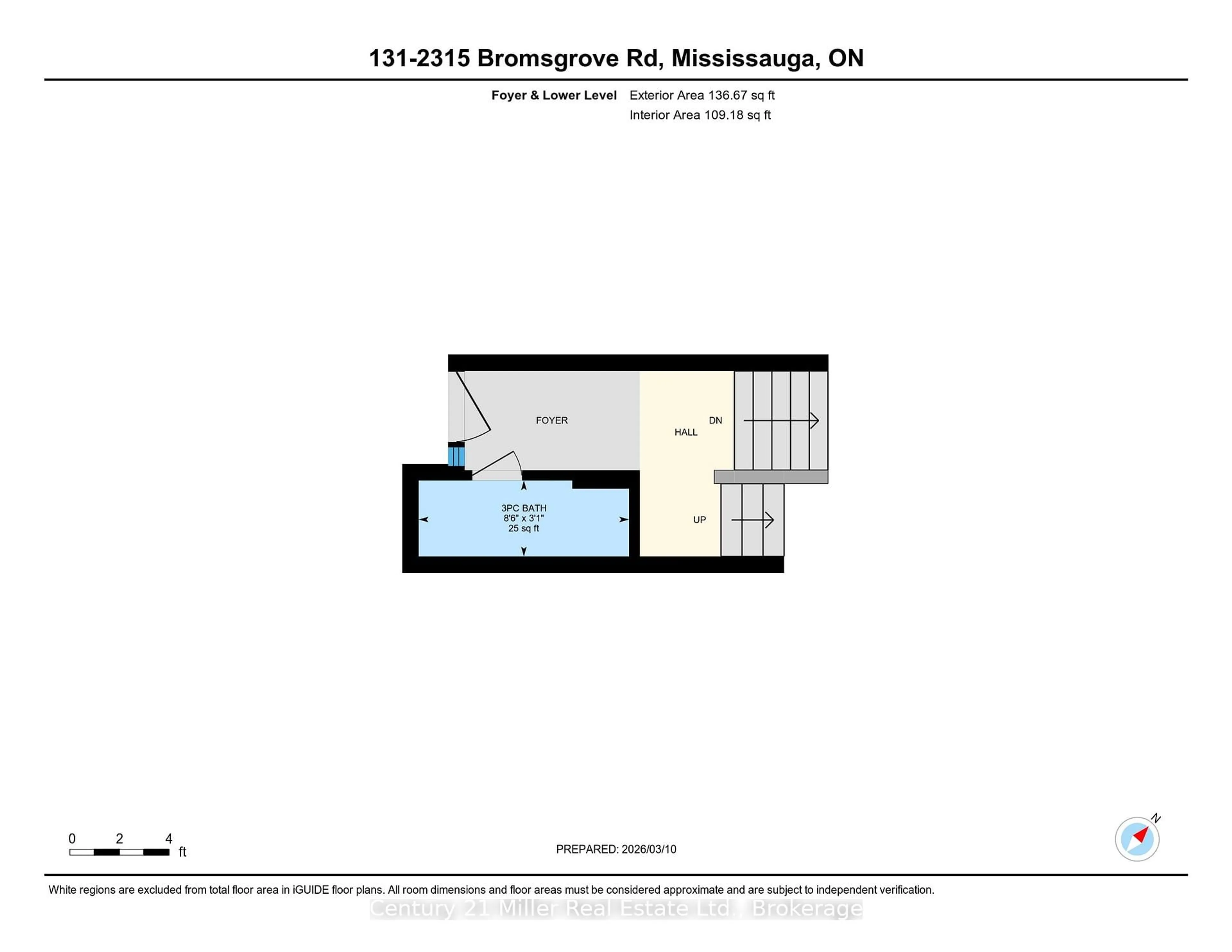 Floor plan for 2315 Bromsgrove Rd #131, Mississauga Ontario L5J 4A6