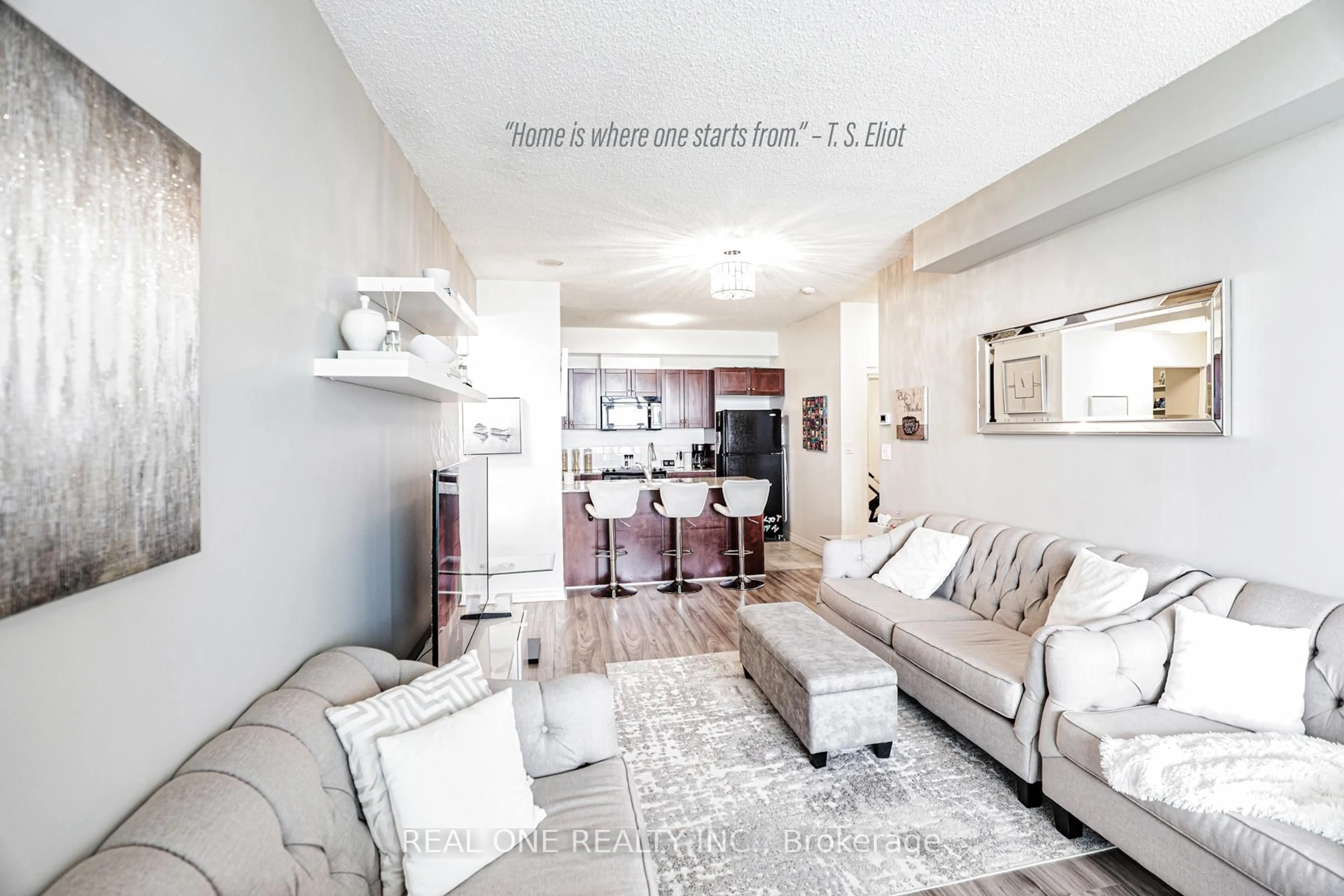 Living room with furniture, unknown for 1359 Rathburn Rd #1714, Mississauga Ontario L4W 5P7