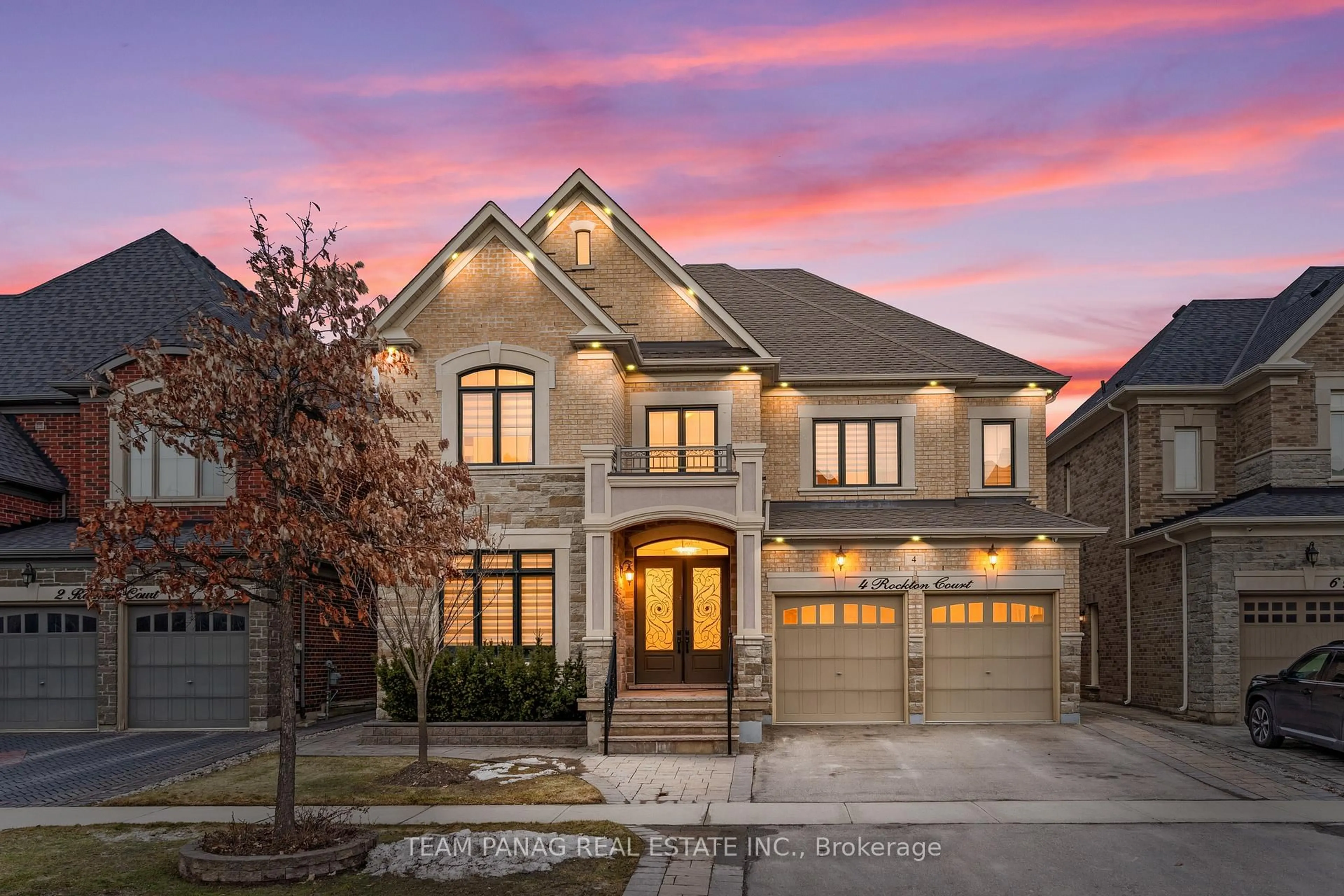 Home with brick exterior material, street for 4 Rockton Crt, Brampton Ontario L6P 4G6