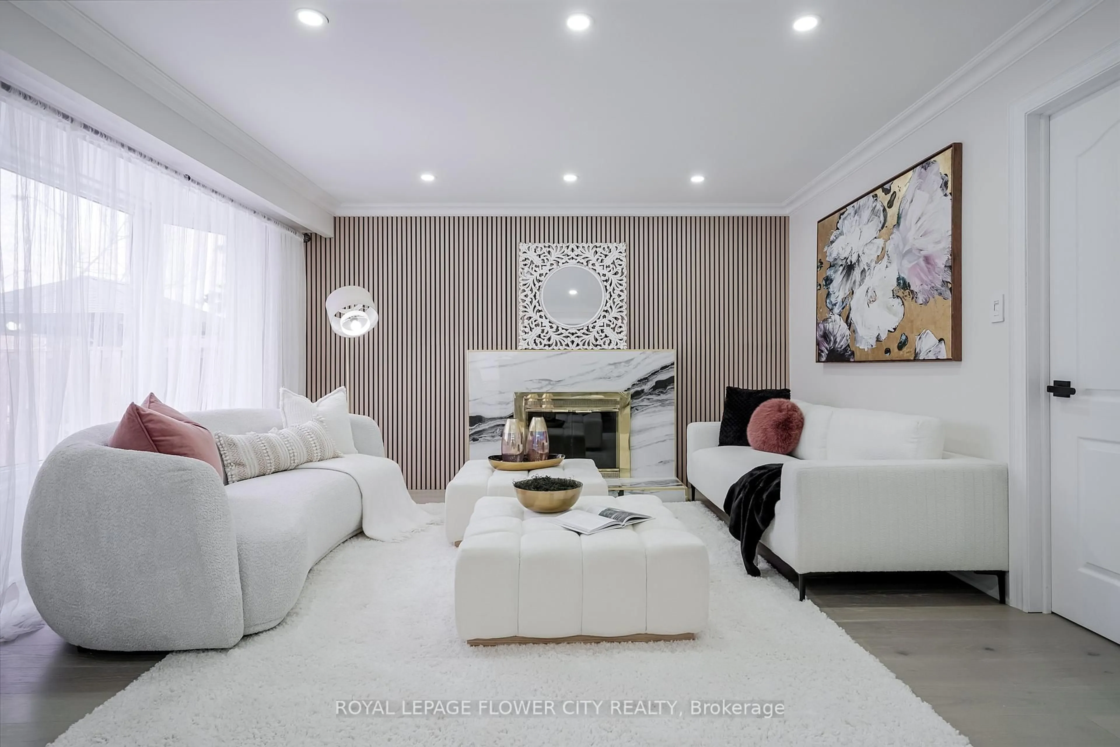 Living room with furniture, unknown for 56 Nantucket Cres, Brampton Ontario L6S 3X5