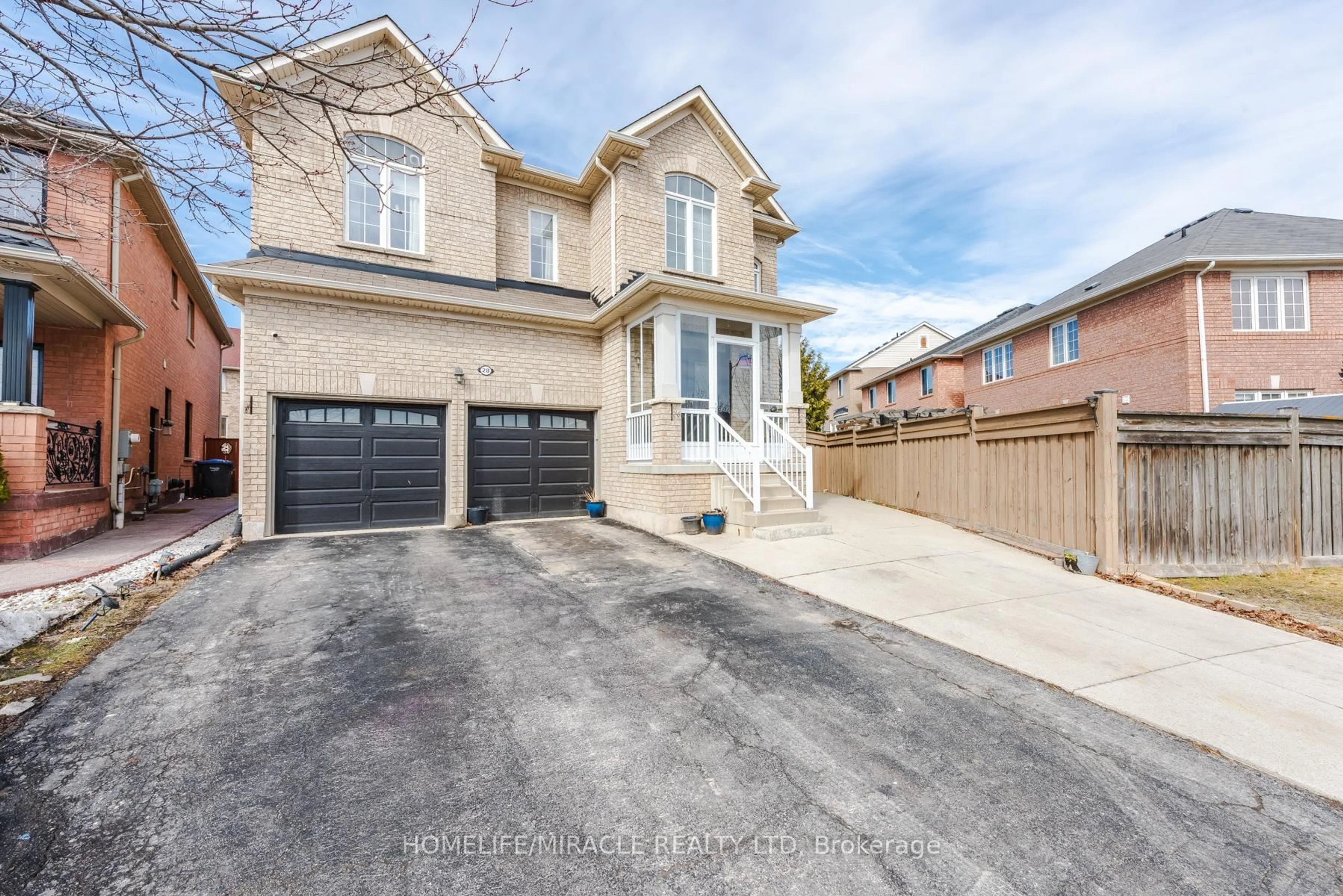 Home with brick exterior material, street for 28 Iverson Dr, Brampton Ontario L6X 0L6