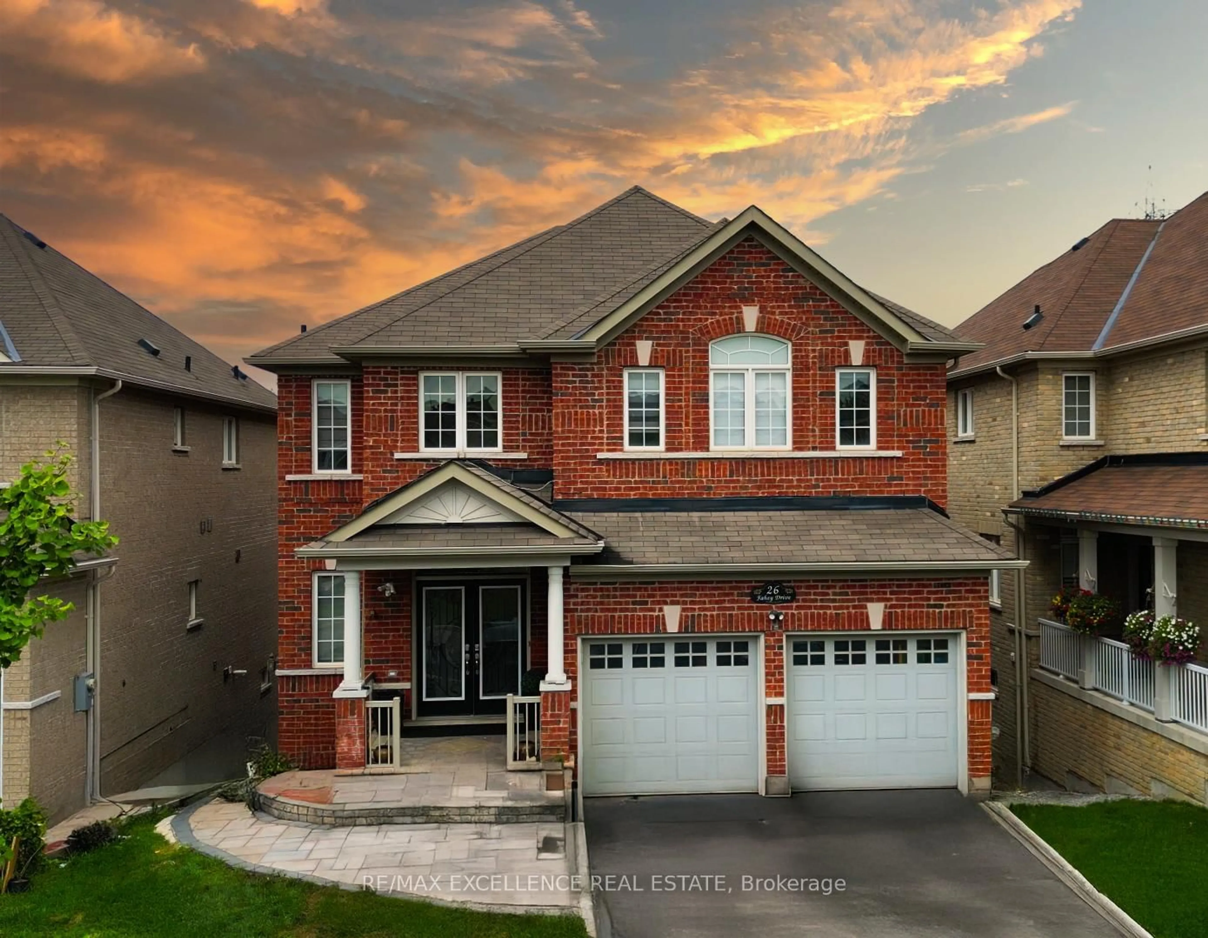 Home with brick exterior material, street for 26 Fahey Dr, Brampton Ontario L6Y 0N7