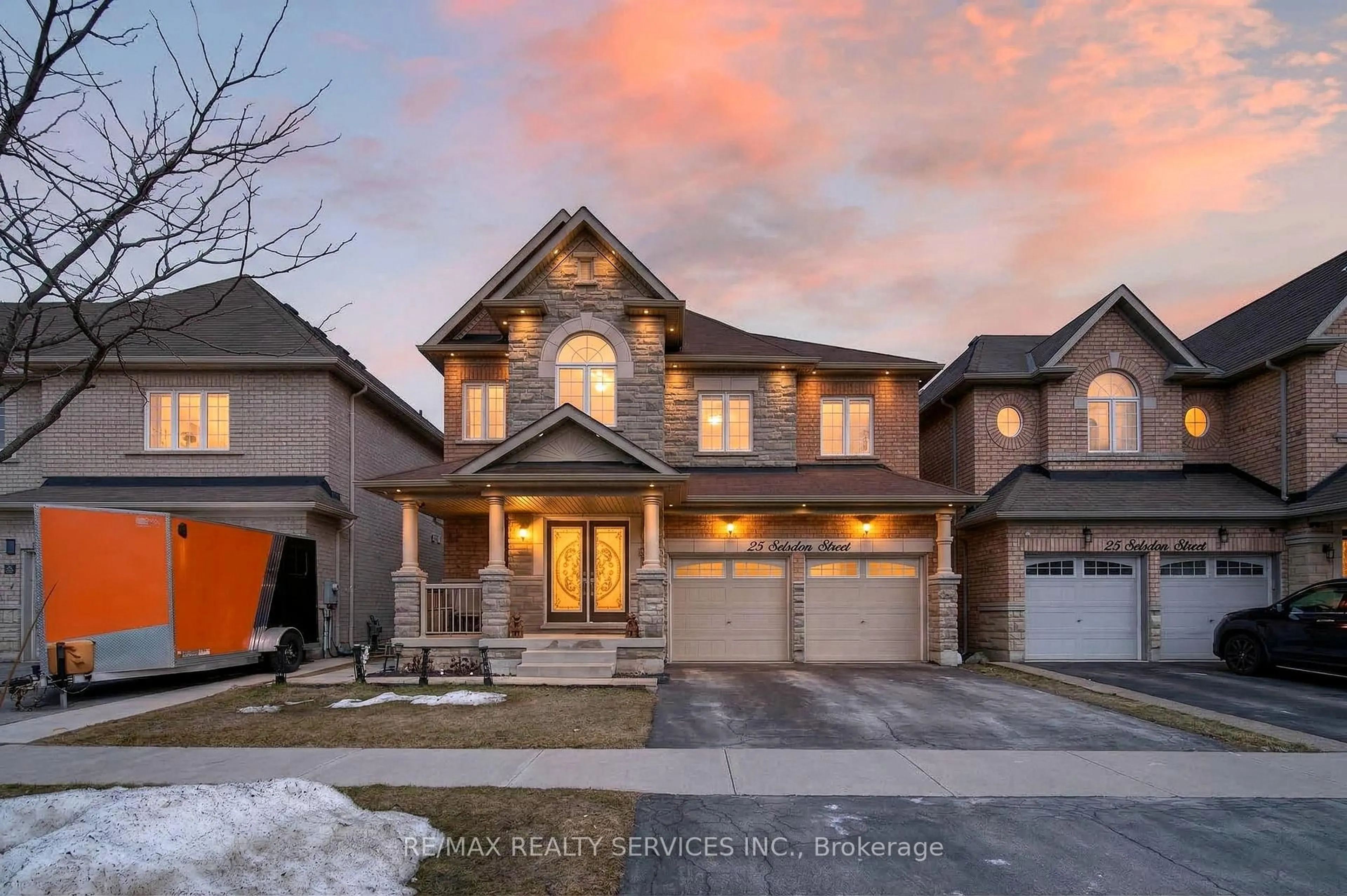 Home with brick exterior material, street for 25 Selsdon St, Brampton Ontario L6X 3C4