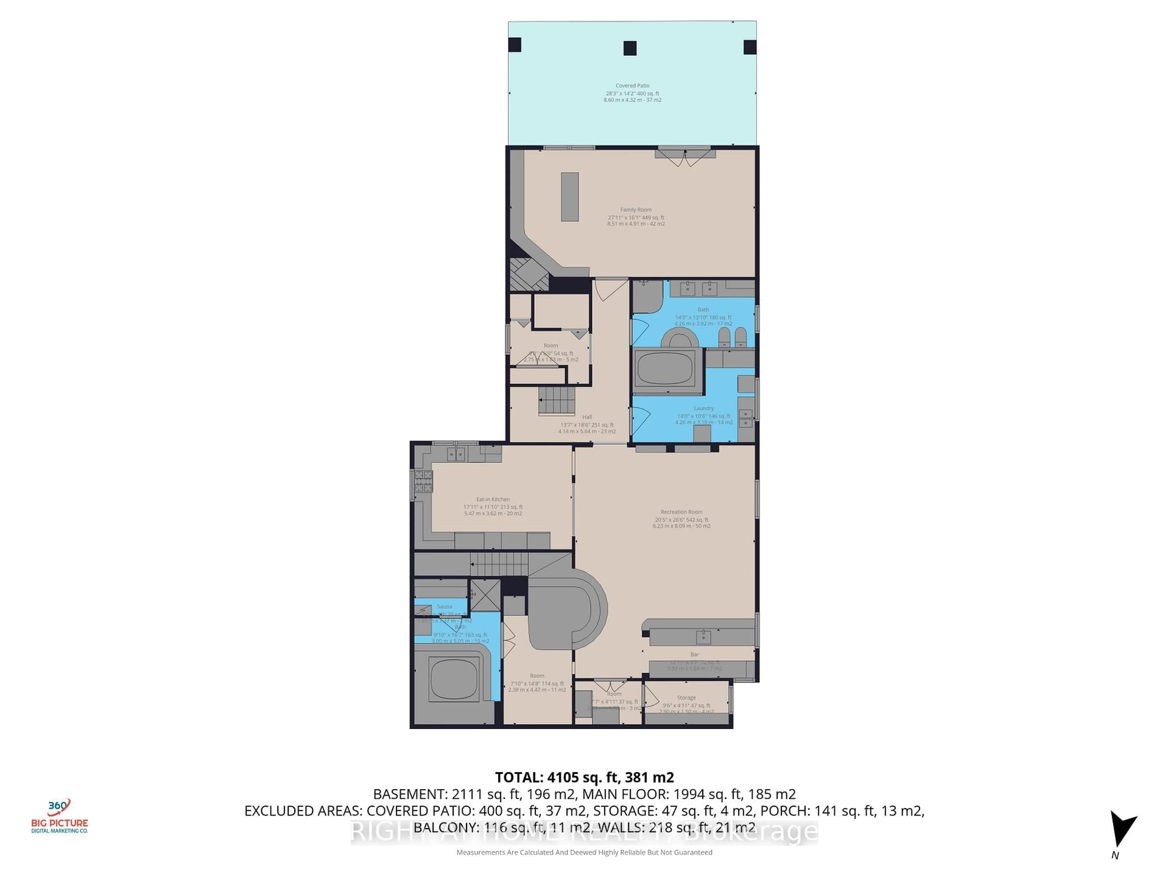 Floor plan for 397 Maple Leaf Dr, Toronto Ontario M6L 1P4