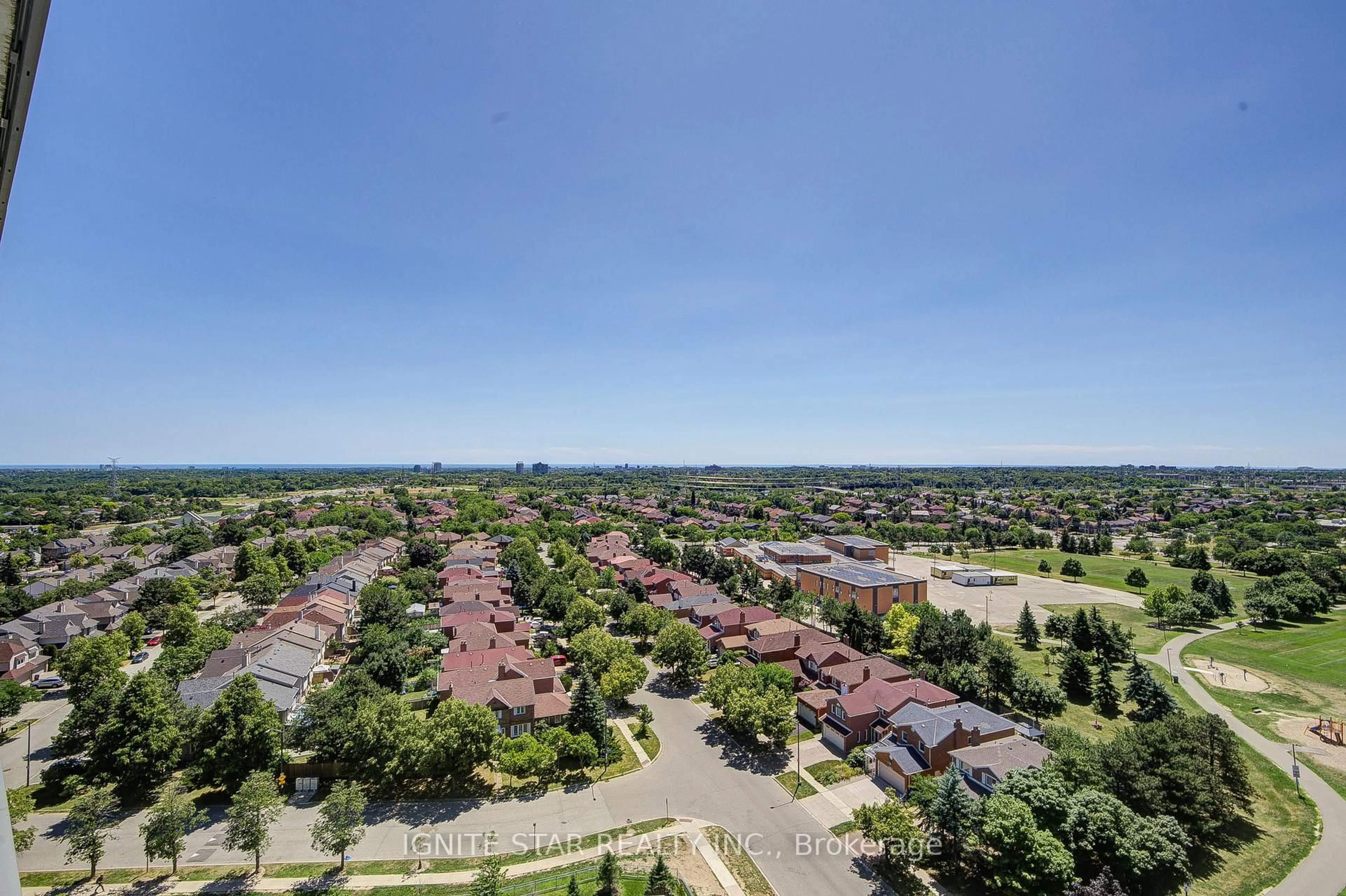 A pic from outside/outdoor area/front of a property/back of a property/a pic from drone, city buildings view from balcony for 4655 Metcalfe Ave #1508, Mississauga Ontario L5M 0Z7