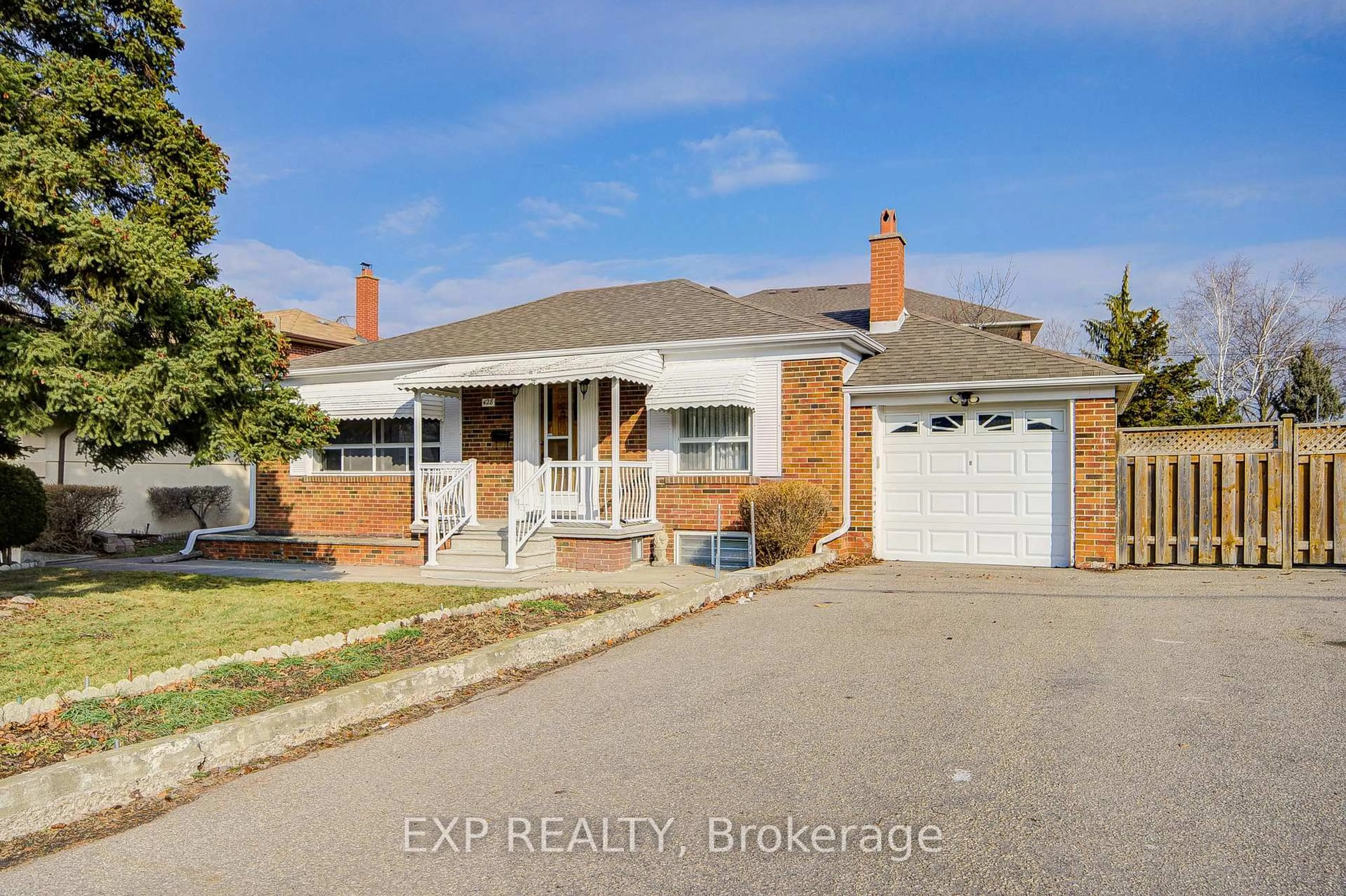 Home with brick exterior material, street for 428 Maple Leaf Dr, Toronto Ontario M6L 1P7