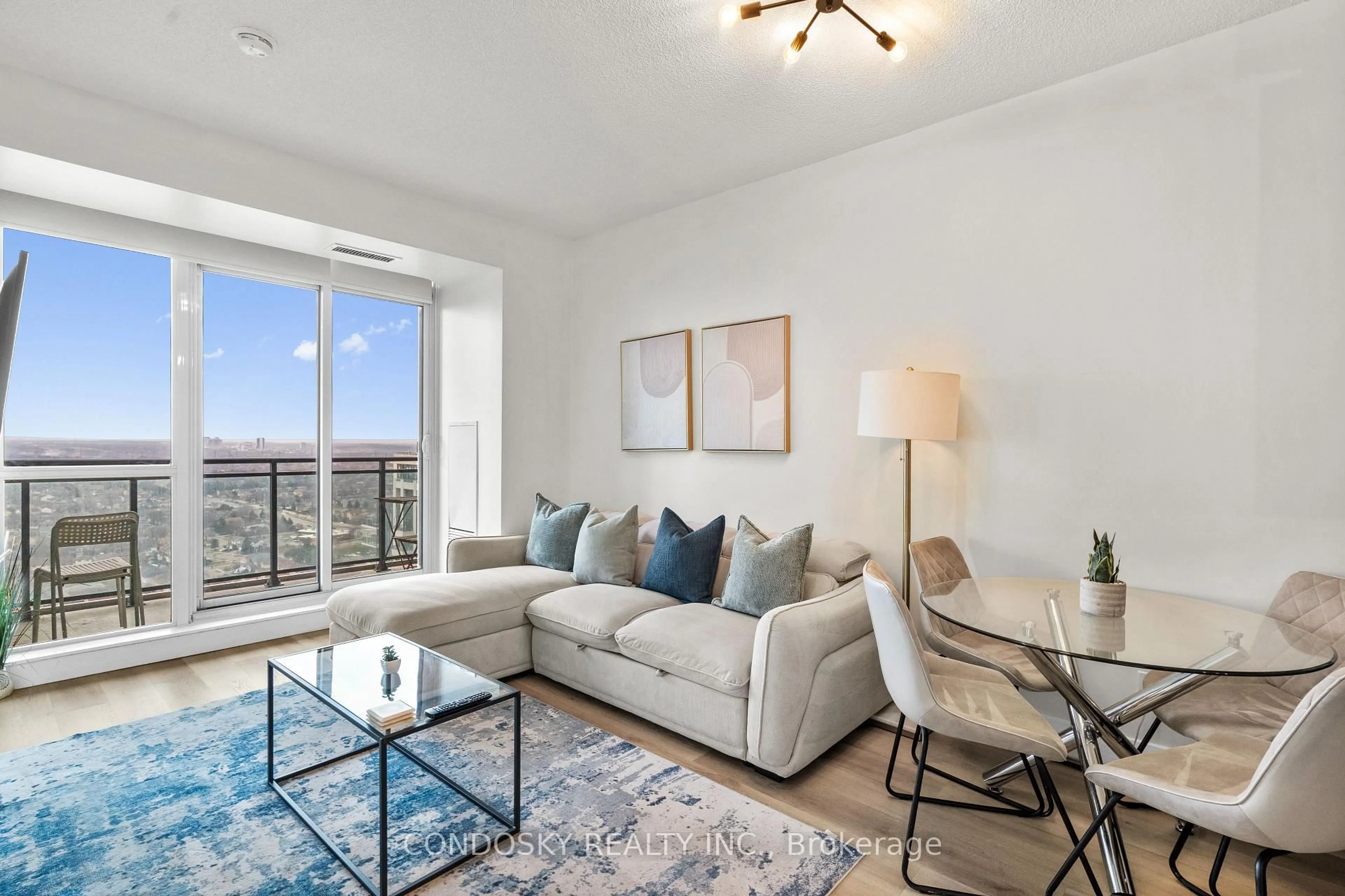 Living room with furniture, unknown for 4070 Confederation Pkwy #2605, Mississauga Ontario L5B 0E9